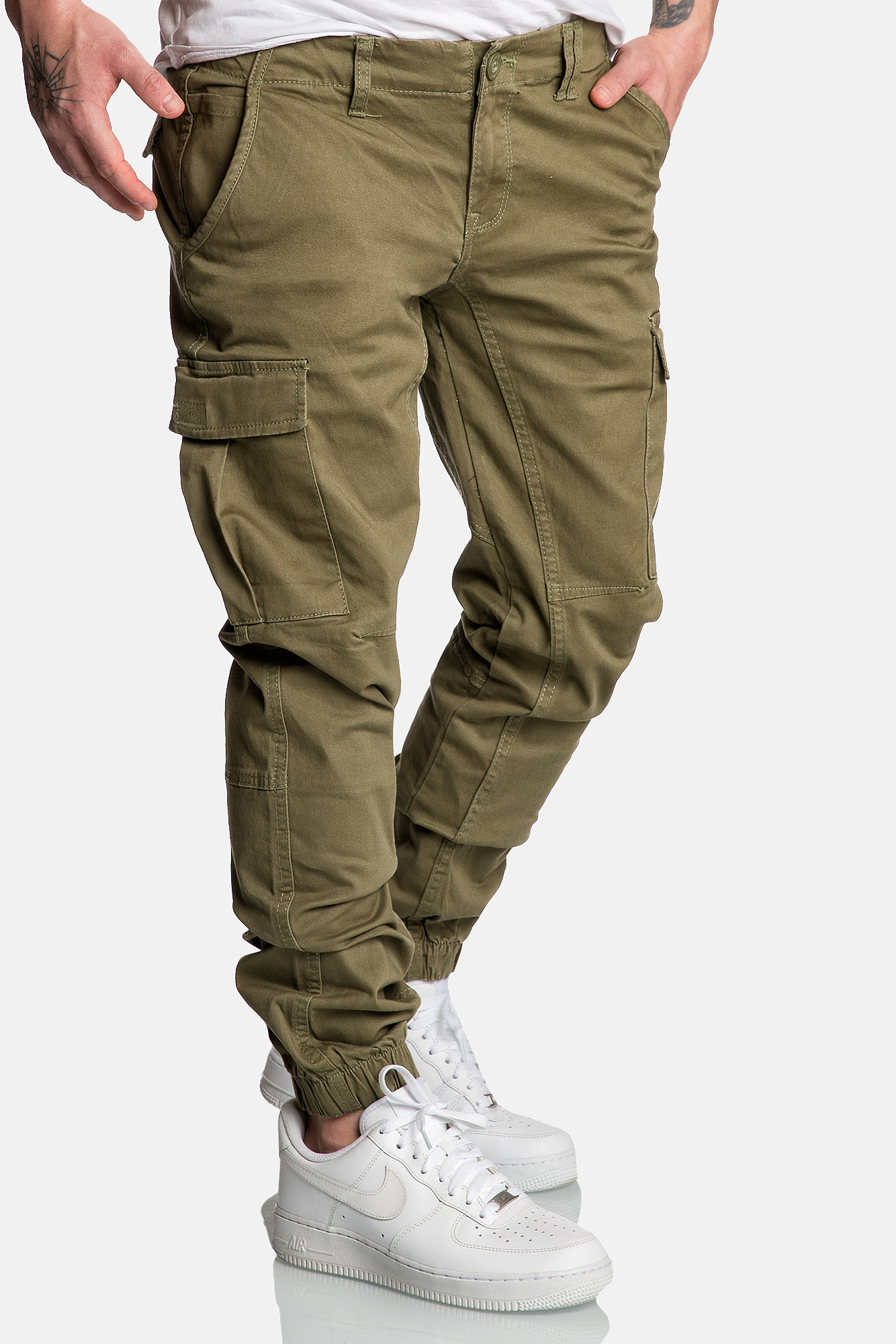 Cargo Jogger Pants Stretch Chino Hose A&S Cargo Jogger Pants Stretch Chino Hose A&S