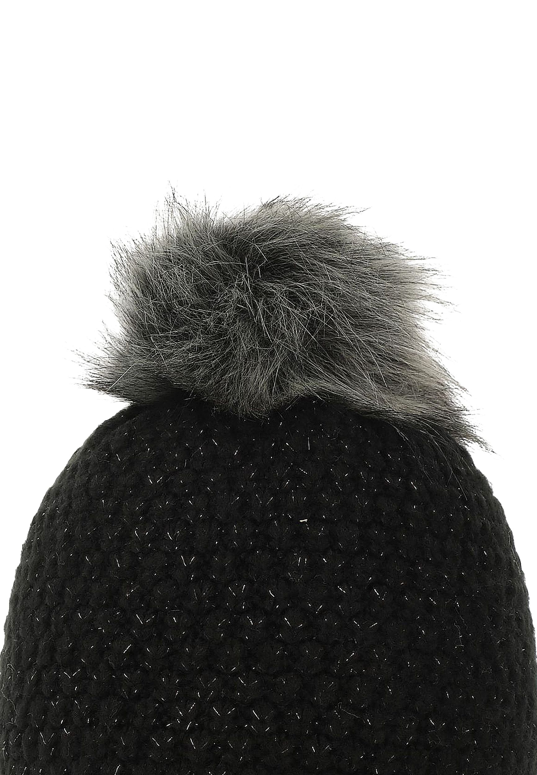 Bommelmütze mit kuscheligem Thermo-Fleece Innenfutter Bommelmütze mit kuscheligem Thermo-Fleece Innenfutter