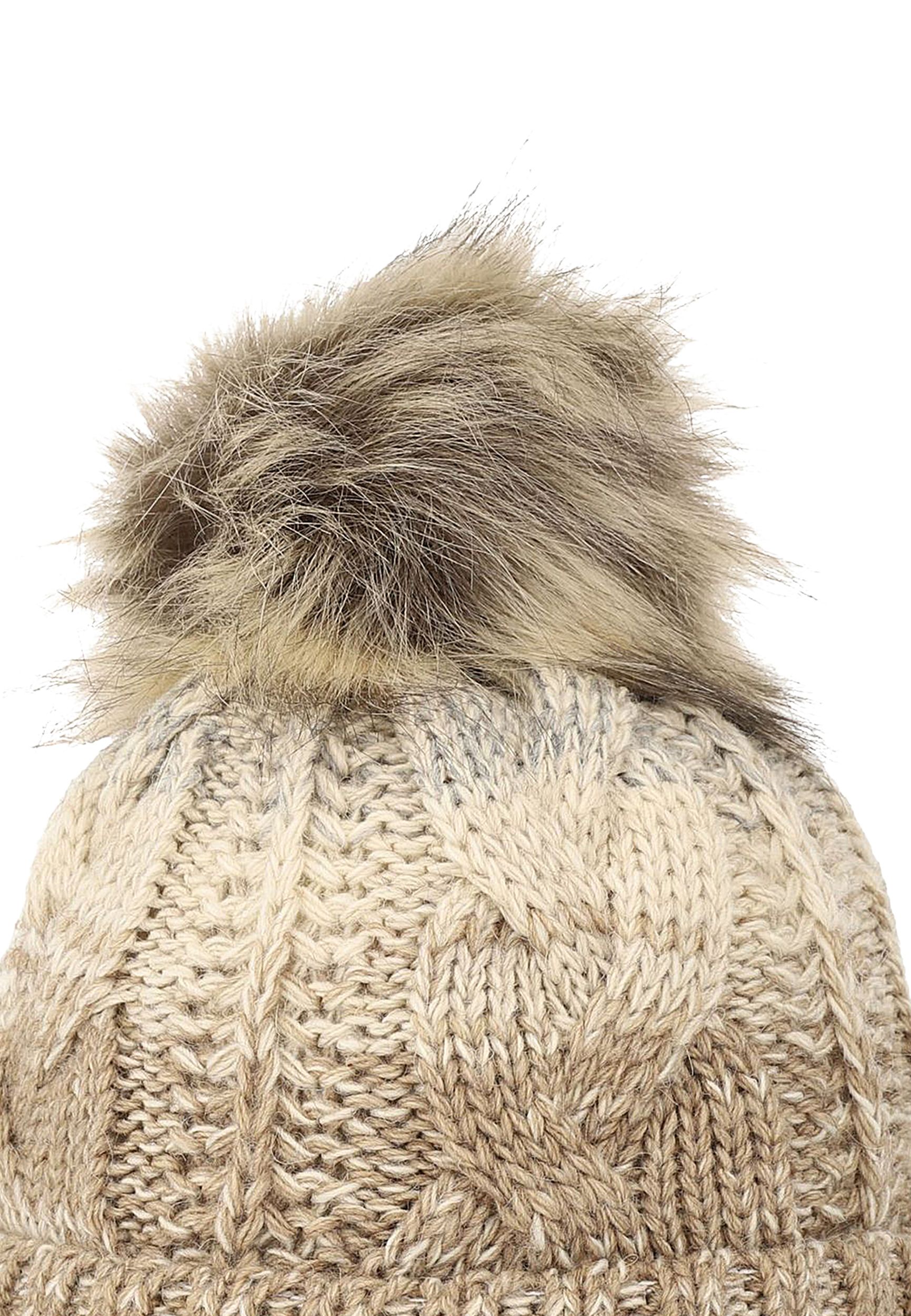 Damen Bommelmütze mit Farbverlauf Thermo Strickmütze Damen Bommelmütze mit Farbverlauf Thermo Strickmütze