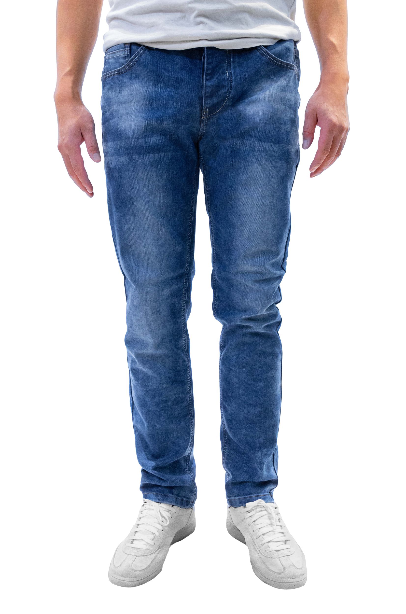 Regular Fit Denim Jeans mit 5-Pocket-Design und Kontrastnähten
Regular Fit Denim Jeans mit 5-Pocket-Design und Kontrastnähten