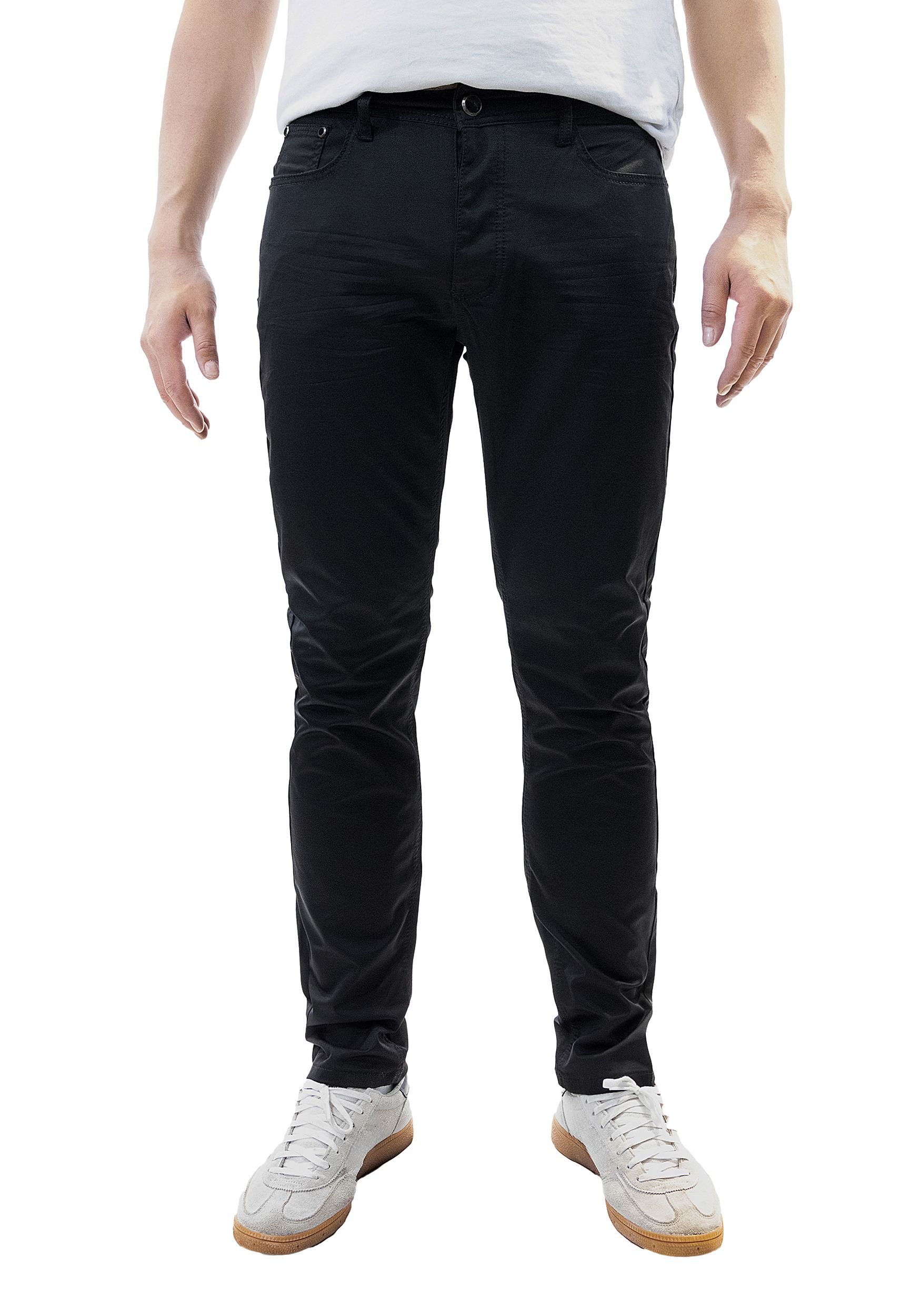 Chino Jeans im Black-Design mit feinem Stoff Chino Jeans im Black-Design mit feinem Stoff
