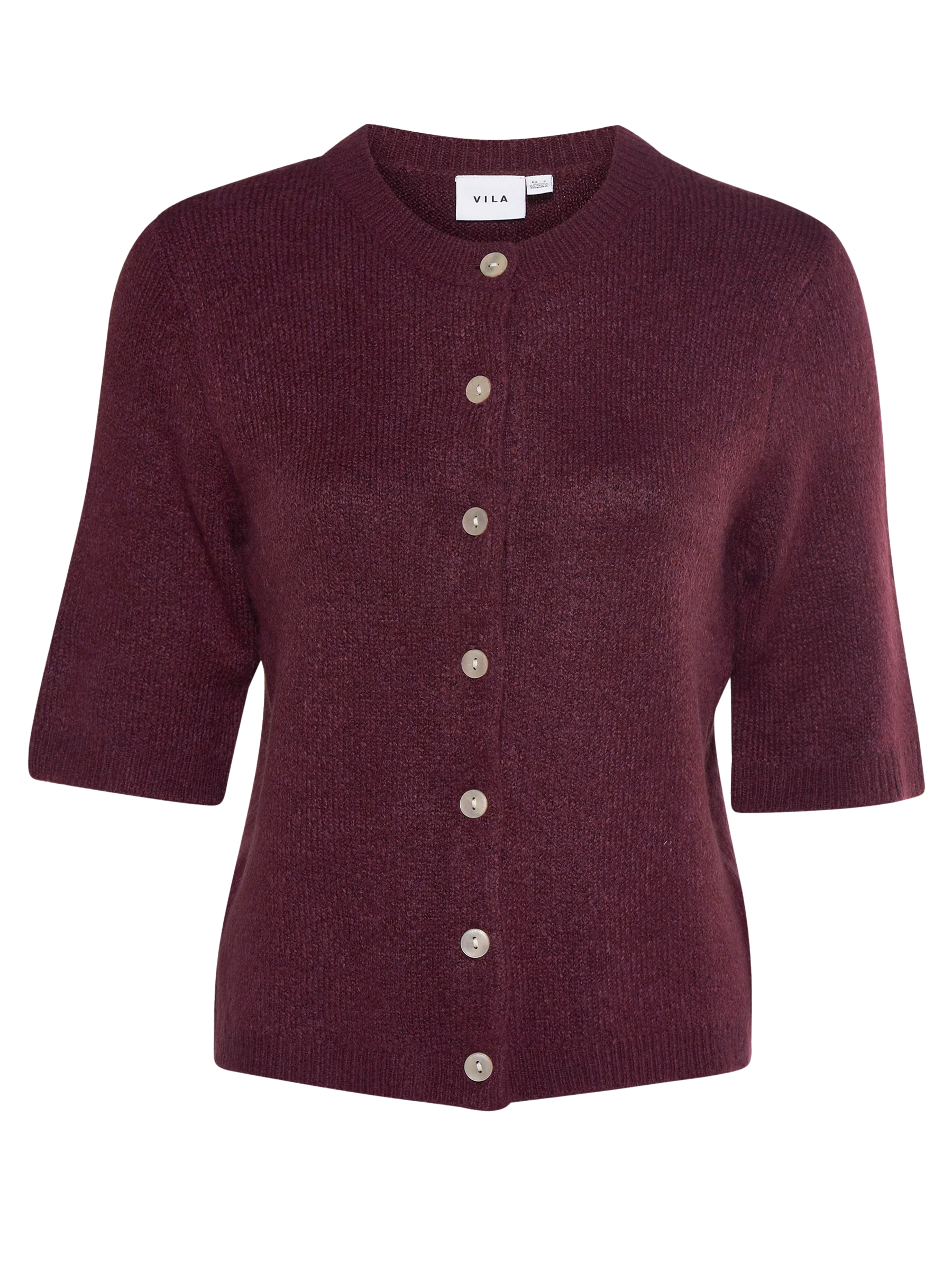 Cardigan mit halblangen Ärmeln und Knopfleiste Cardigan mit halblangen Ärmeln und Knopfleiste