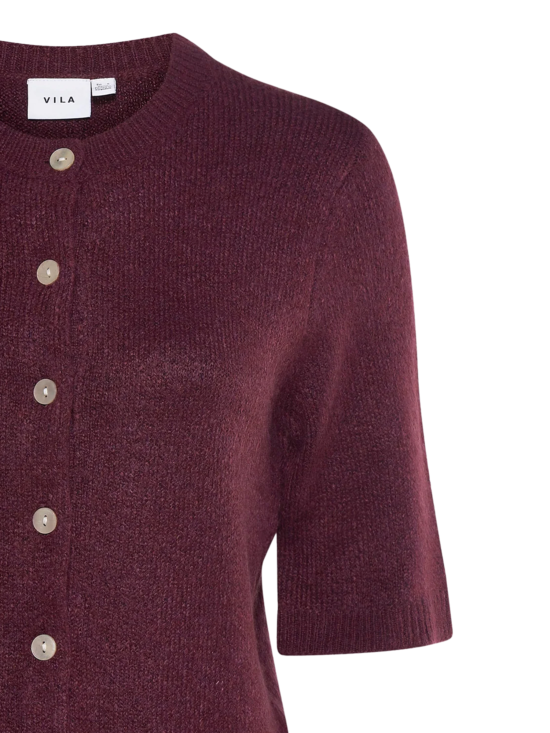 Cardigan mit halblangen Ärmeln und Knopfleiste Cardigan mit halblangen Ärmeln und Knopfleiste