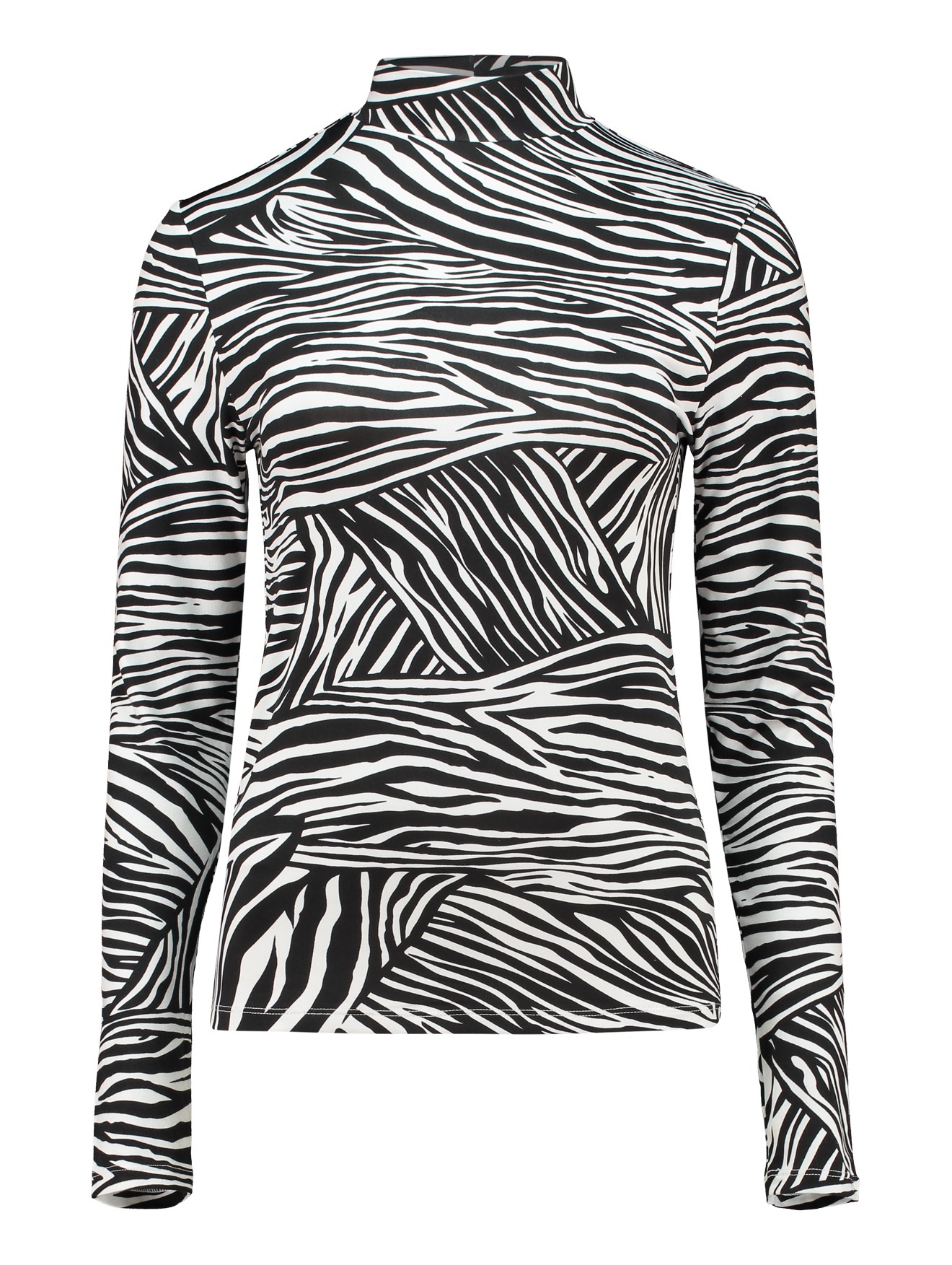 HAILYS_2025-NOS-HW_7860-black-zebra_NO-PO2002076-1A.jpg Langärmliges T-Shirt mit auffälligem Animal-Print