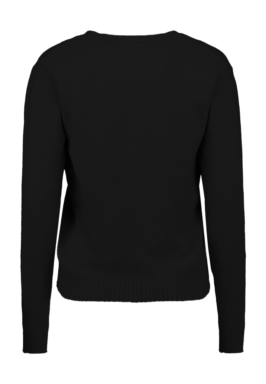 Cardigan mit Bindebändern und V Ausschnitt Feinstrick Cardigan mit Bindebändern und V Ausschnitt Feinstrick