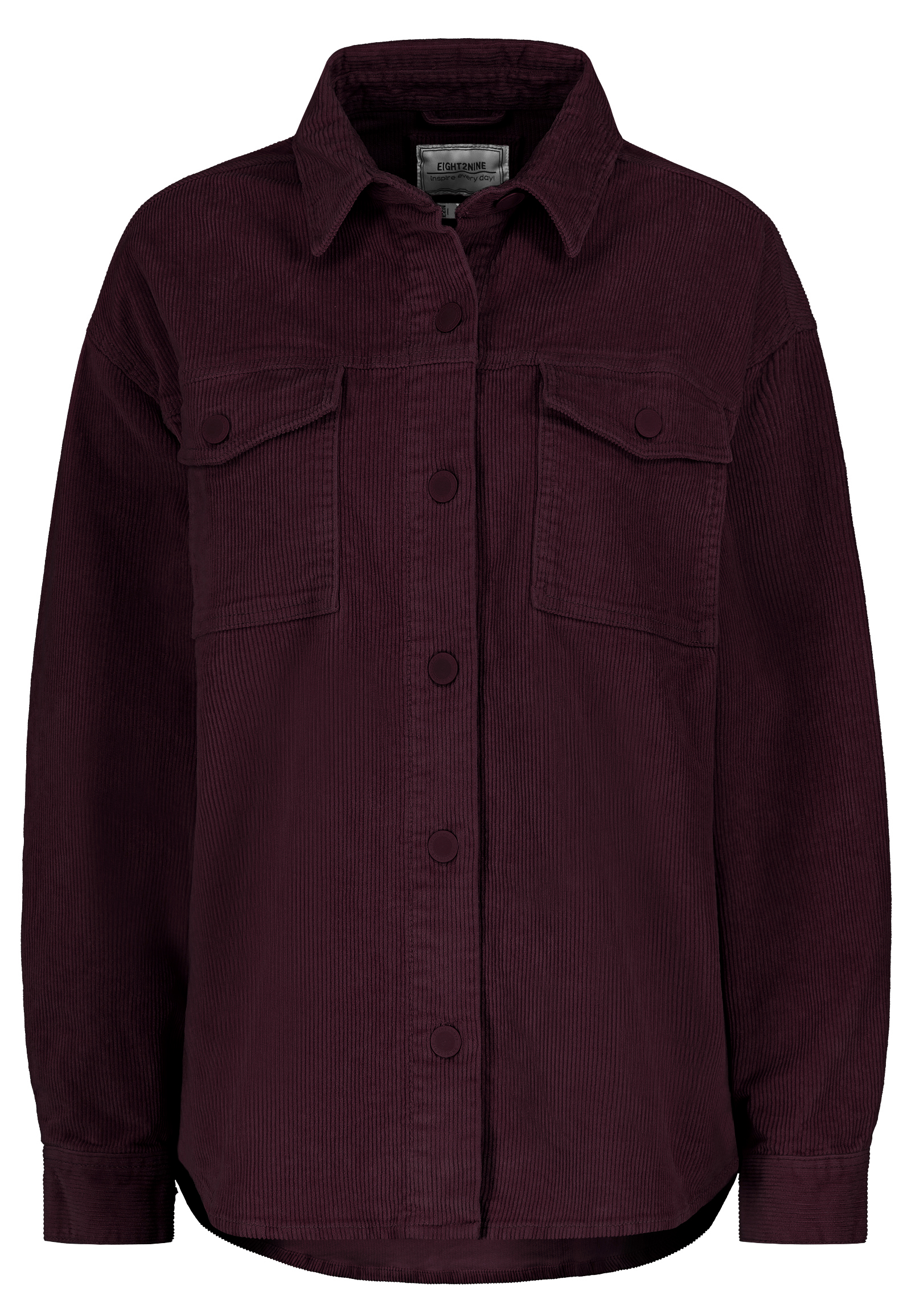 Klassisches Cord-Hemd im modernen Design mit Fronttaschen Klassisches Cord-Hemd im modernen Design mit Fronttaschen