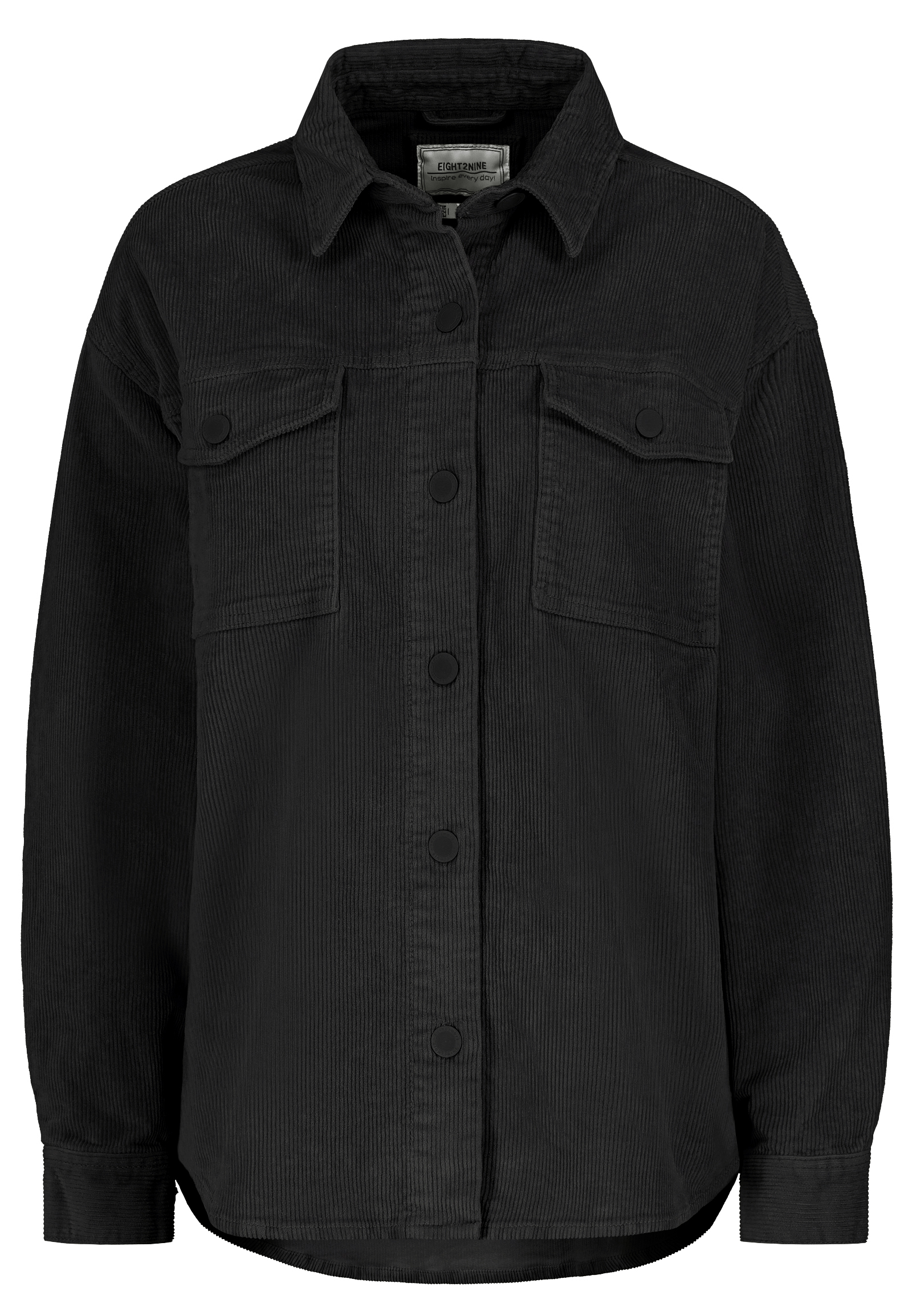Klassisches Cord-Hemd im modernen Design mit Fronttaschen Klassisches Cord-Hemd im modernen Design mit Fronttaschen