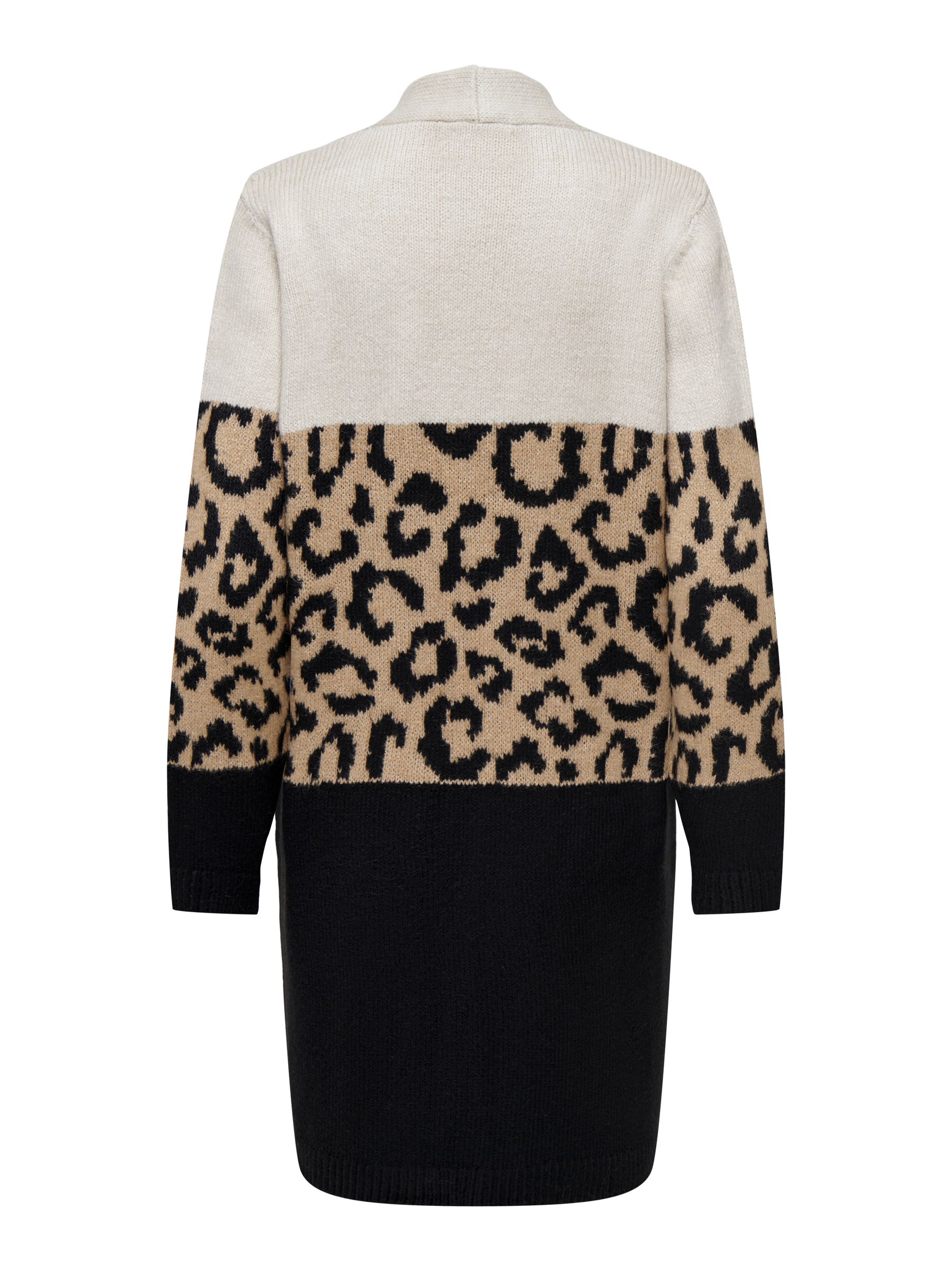 ONLY_FallWinter2023_4237611_15294968_2.jpg Leoparden-Print Strick-Cardigan mit offenem Design