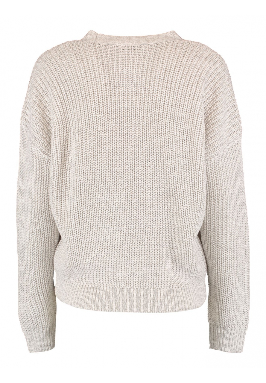 Gemütlicher Strickpullover Knopfleiste klassisches Design Gemütlicher Strickpullover Knopfleiste klassisches Design