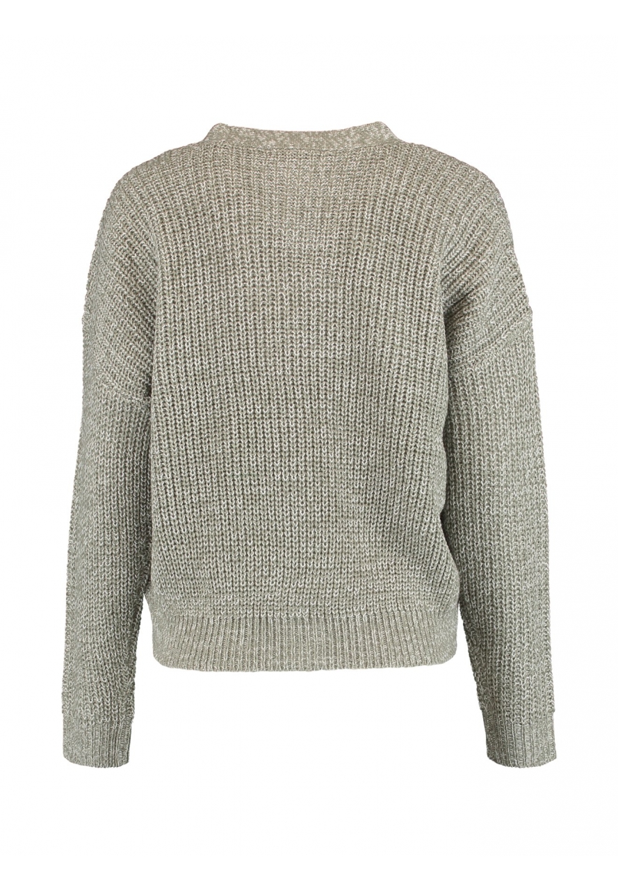 Gemütlicher Strickpullover Knopfleiste klassisches Design Gemütlicher Strickpullover Knopfleiste klassisches Design