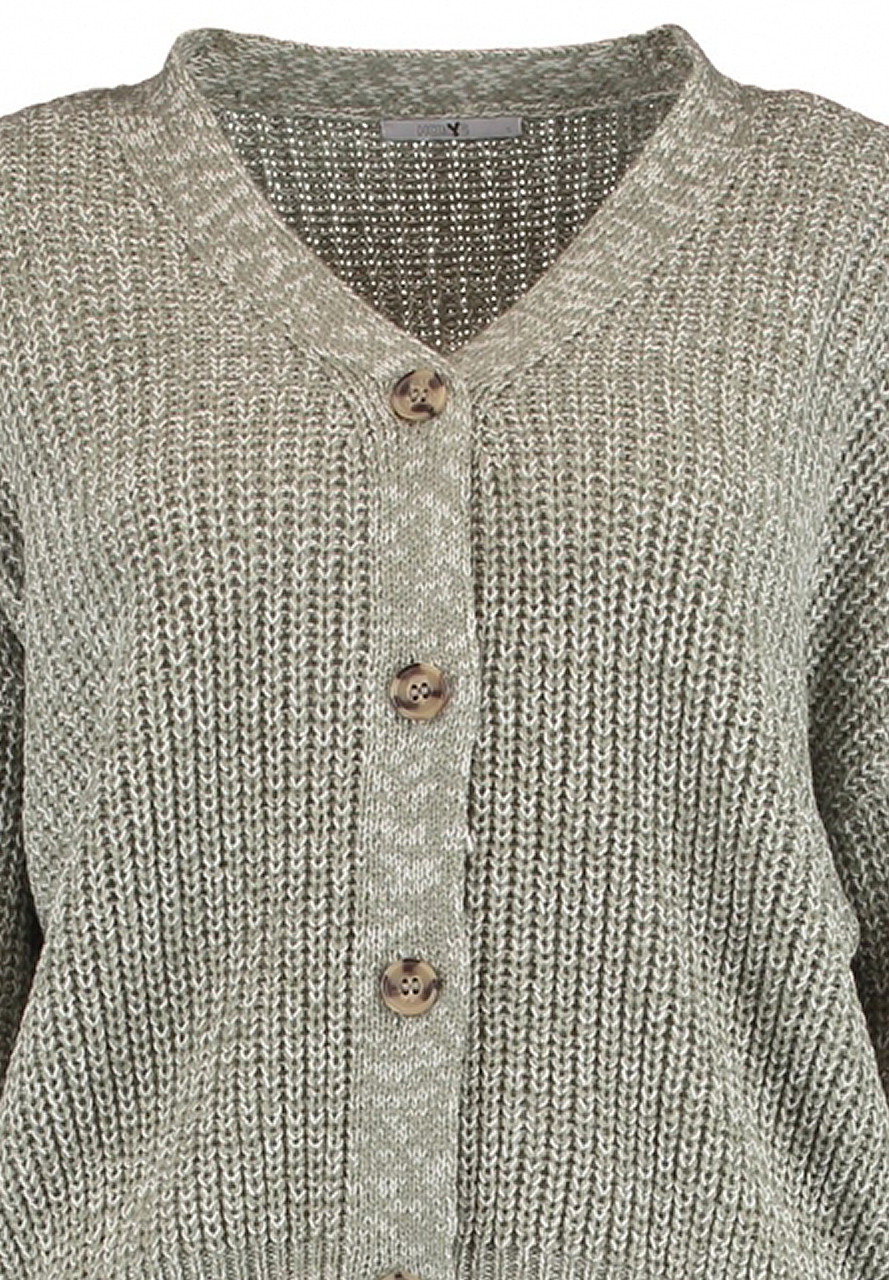 Gemütlicher Strickpullover Knopfleiste klassisches Design Gemütlicher Strickpullover Knopfleiste klassisches Design