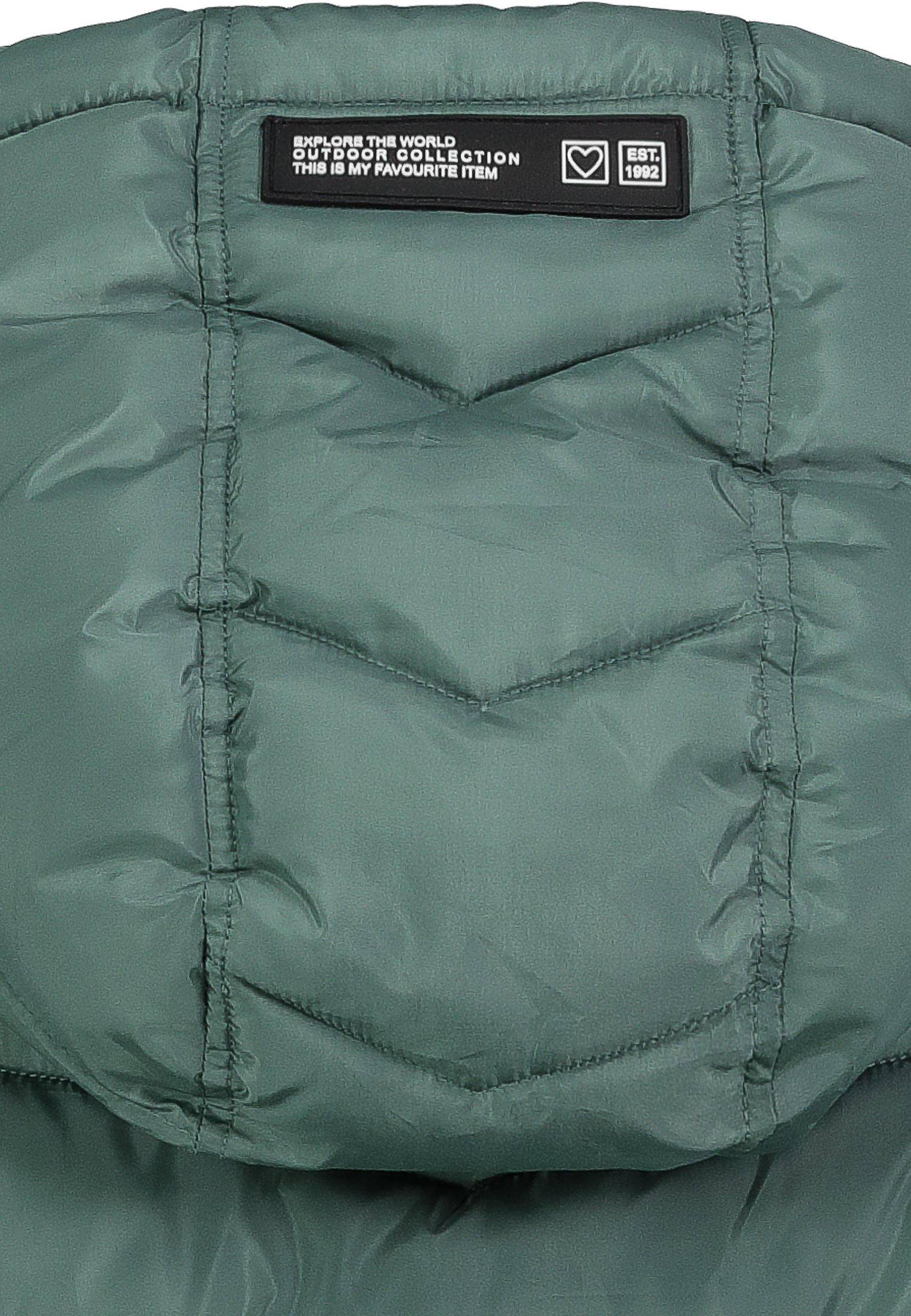 D51160AB44553A2_12400_D2.jpg Langer Steppmantel mit Kapuze und Reißverschluss