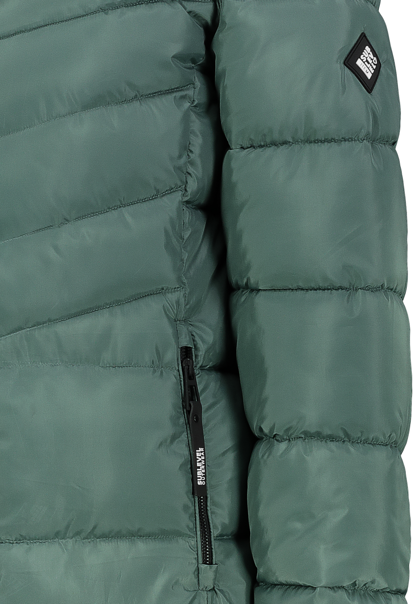 D51160AB44553A2_12400_D3.jpg Langer Steppmantel mit Kapuze und Reißverschluss