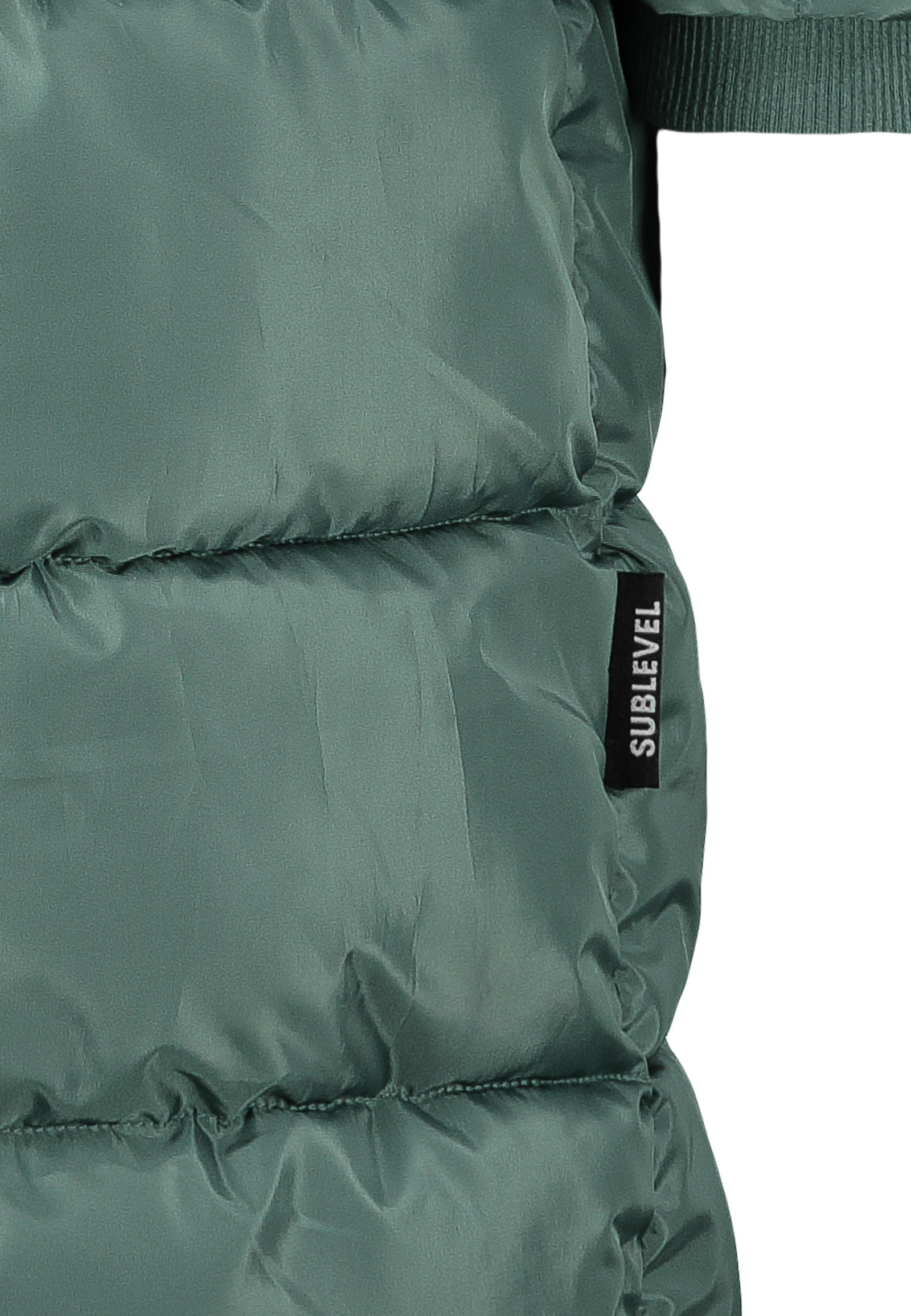 D51160AB44553A2_12400_D4.jpg Langer Steppmantel mit Kapuze und Reißverschluss