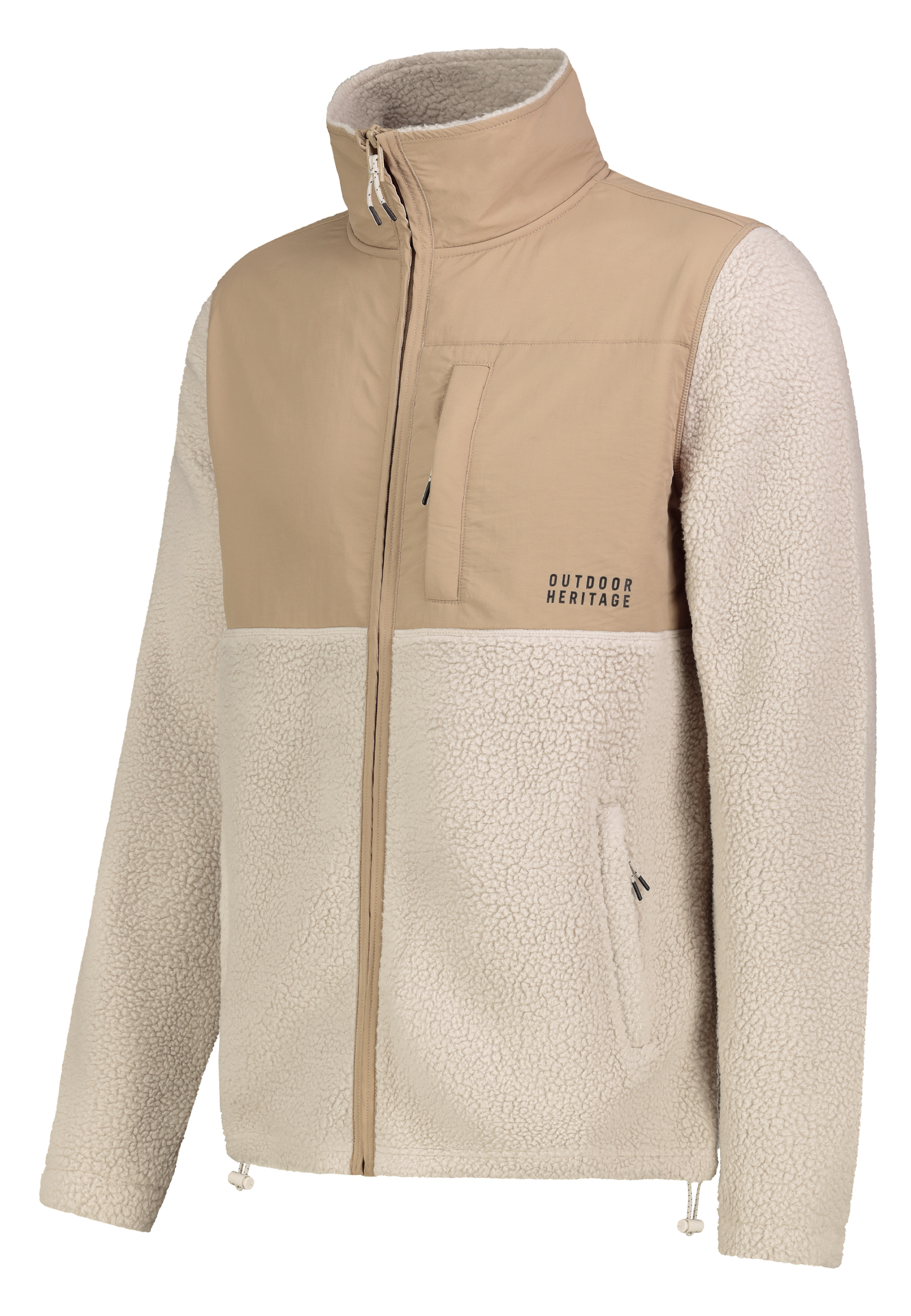 Warme Outdoorjacke Teddy Brusttasche mit Reißverschluss Warme Outdoorjacke Teddy Brusttasche mit Reißverschluss