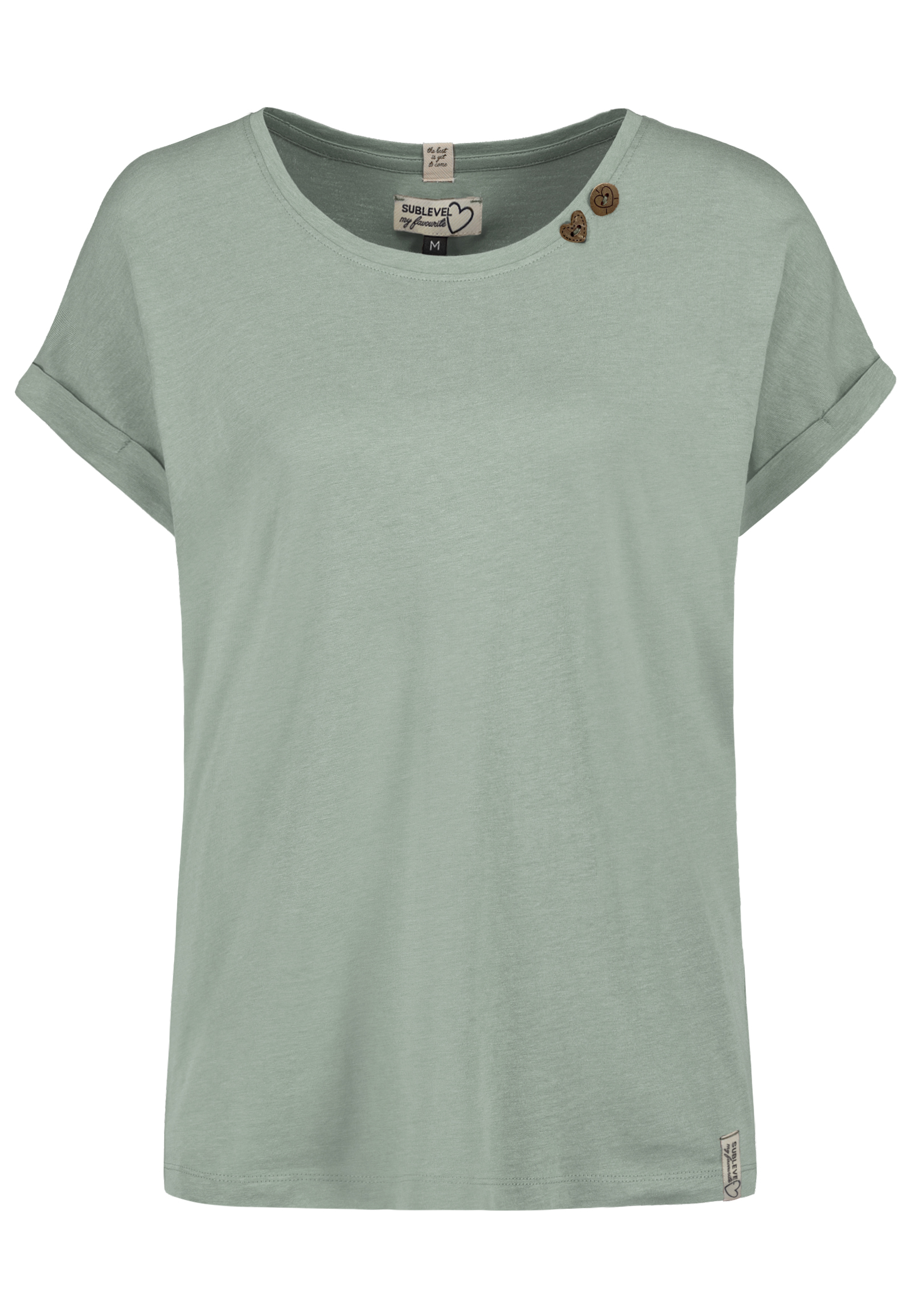 D12041AH02460E2PK2_29000_S3.jpg Design T-Shirts im 2er-Pack mit Knopfdetails Umschlagärmeln