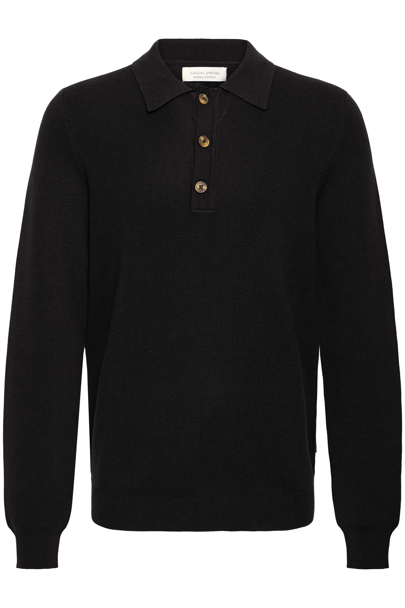 Weiches Strickoberteil mit langen Ärmeln Knöpfen und Kragen Weiches Strickoberteil mit langen Ärmeln Knöpfen und Kragen