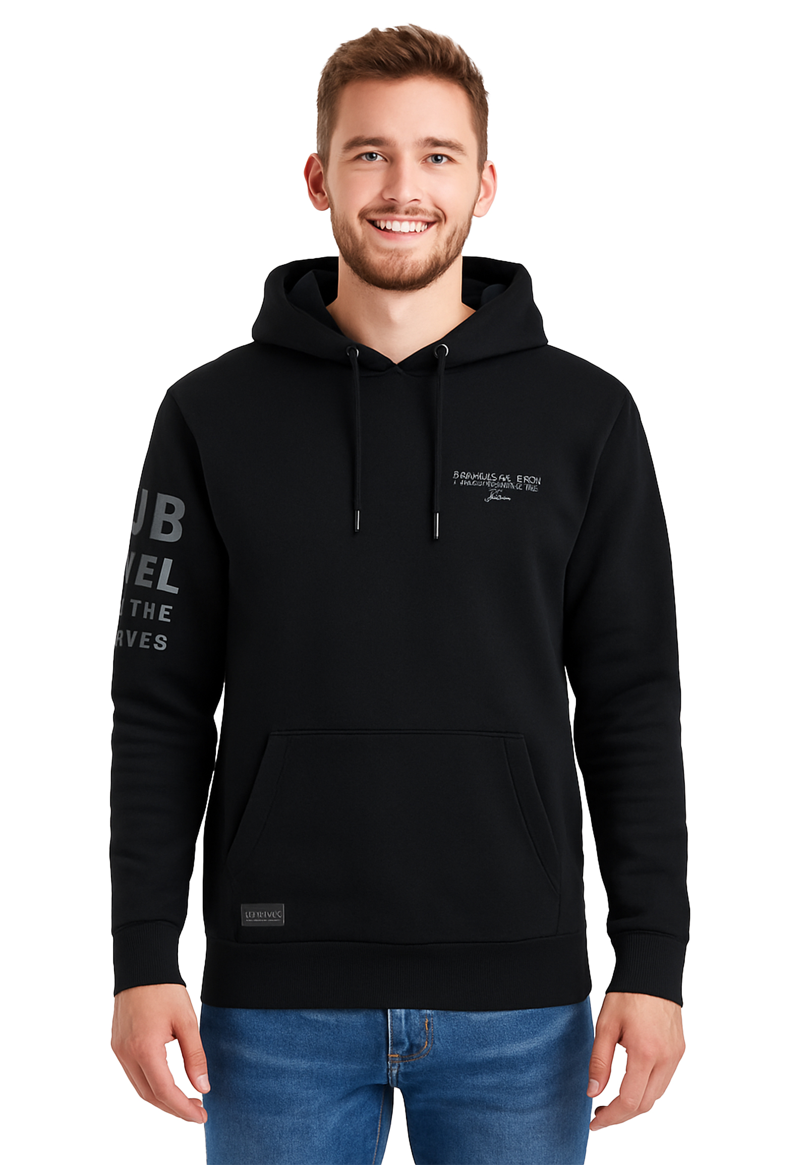Hoodie mit Frontprint und Kapuze für Herren Hoodie mit Frontprint und Kapuze für Herren