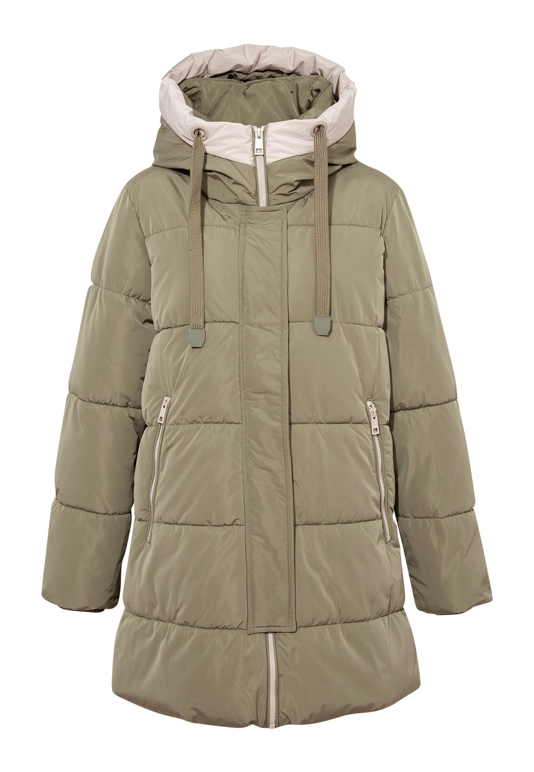 Steppjacke mit Kapuze Winterjacke Warm mit Taschen Steppjacke mit Kapuze Winterjacke Warm mit Taschen