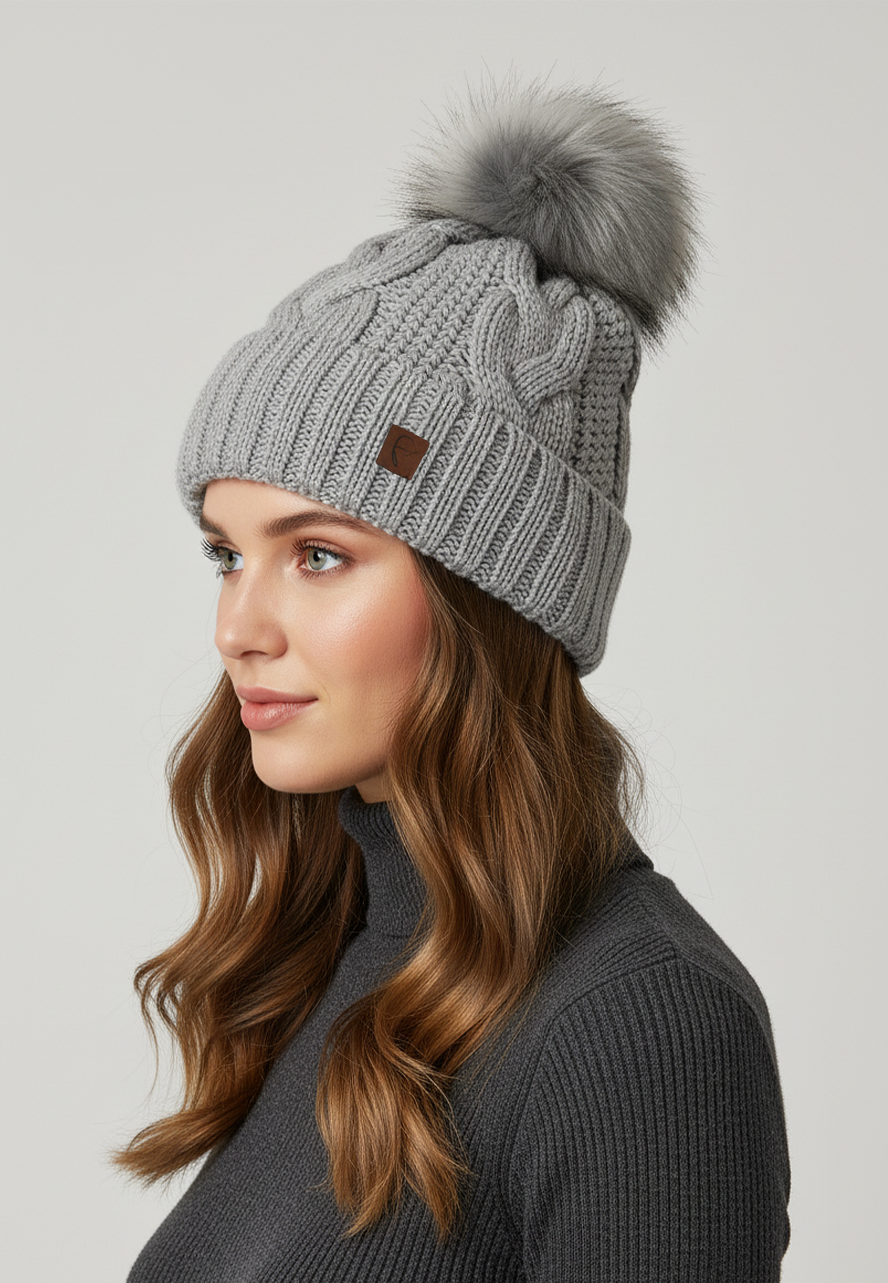 Weiche und warme Strickmütze für kalte Wintertage Weiche und warme Strickmütze für kalte Wintertage