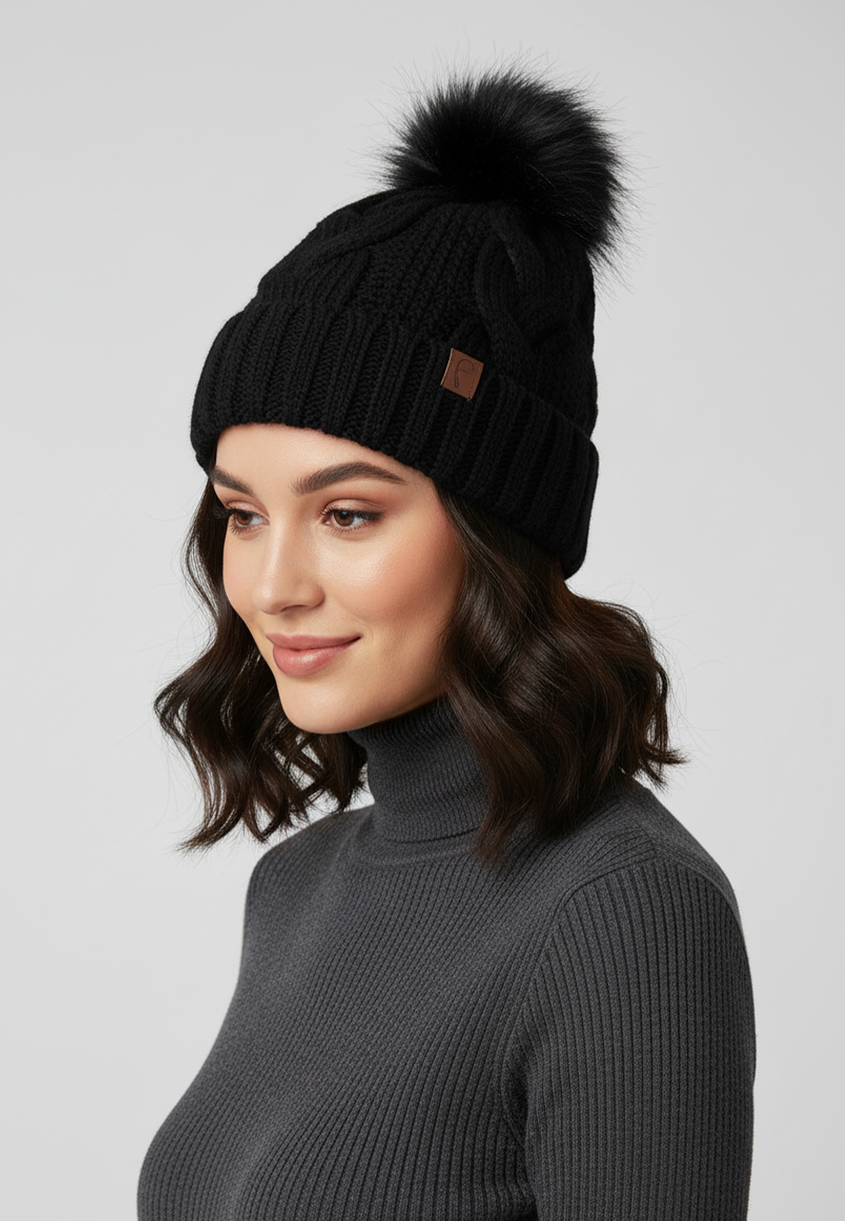 Weiche und warme Strickmütze für kalte Wintertage Weiche und warme Strickmütze für kalte Wintertage