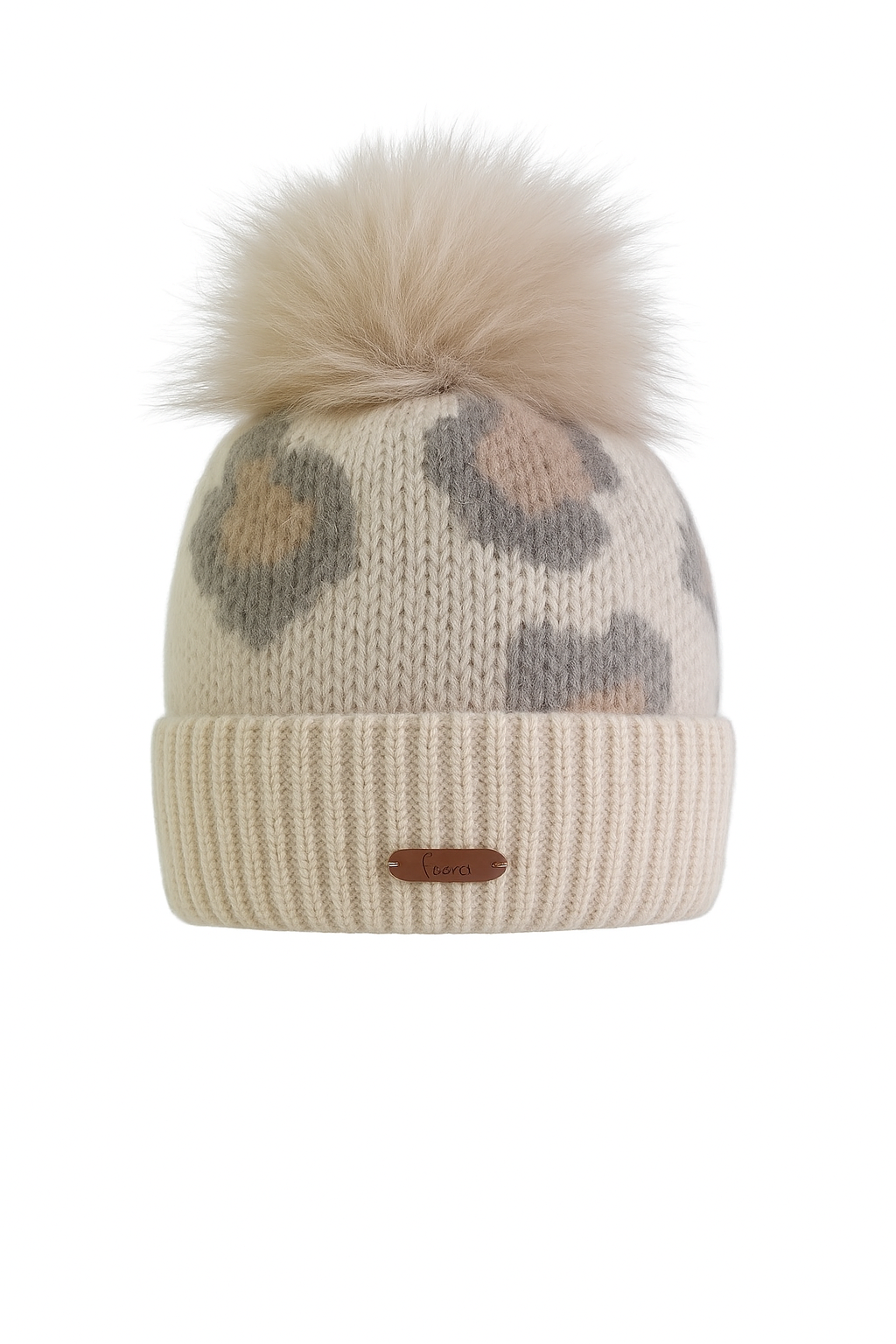 Modische Strickmütze mit Bommel für kalte Tage Modische Strickmütze mit Bommel für kalte Tage