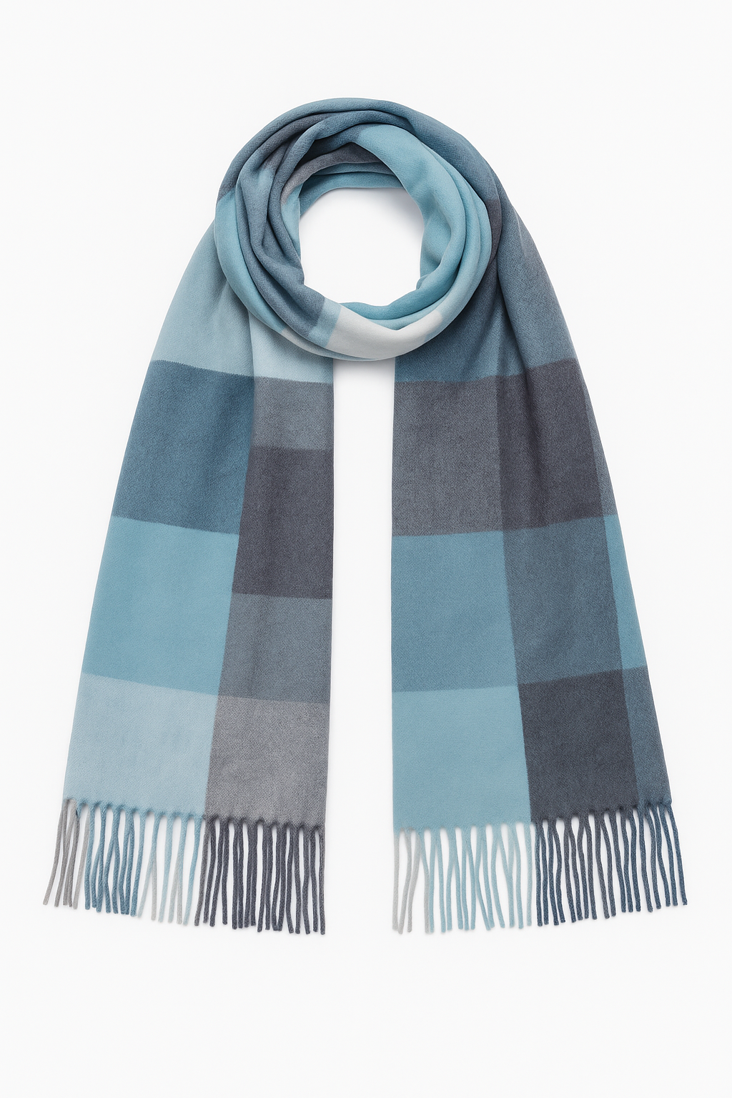 Eleganter Kaschmir-Schal mit Fransen und geometrischem Muster Weich Modisch Eleganter Kaschmir-Schal mit Fransen und geometrischem Muster Weich Modisch