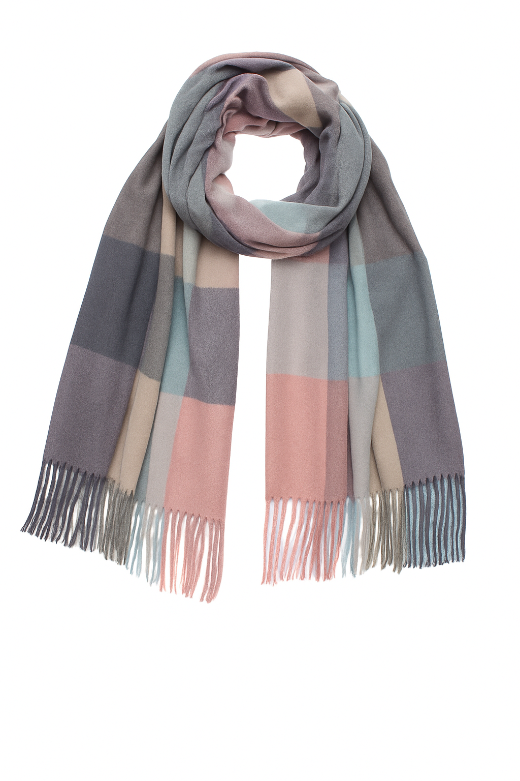 Eleganter Kaschmir-Schal mit Fransen und geometrischem Muster Weich Modisch Eleganter Kaschmir-Schal mit Fransen und geometrischem Muster Weich Modisch