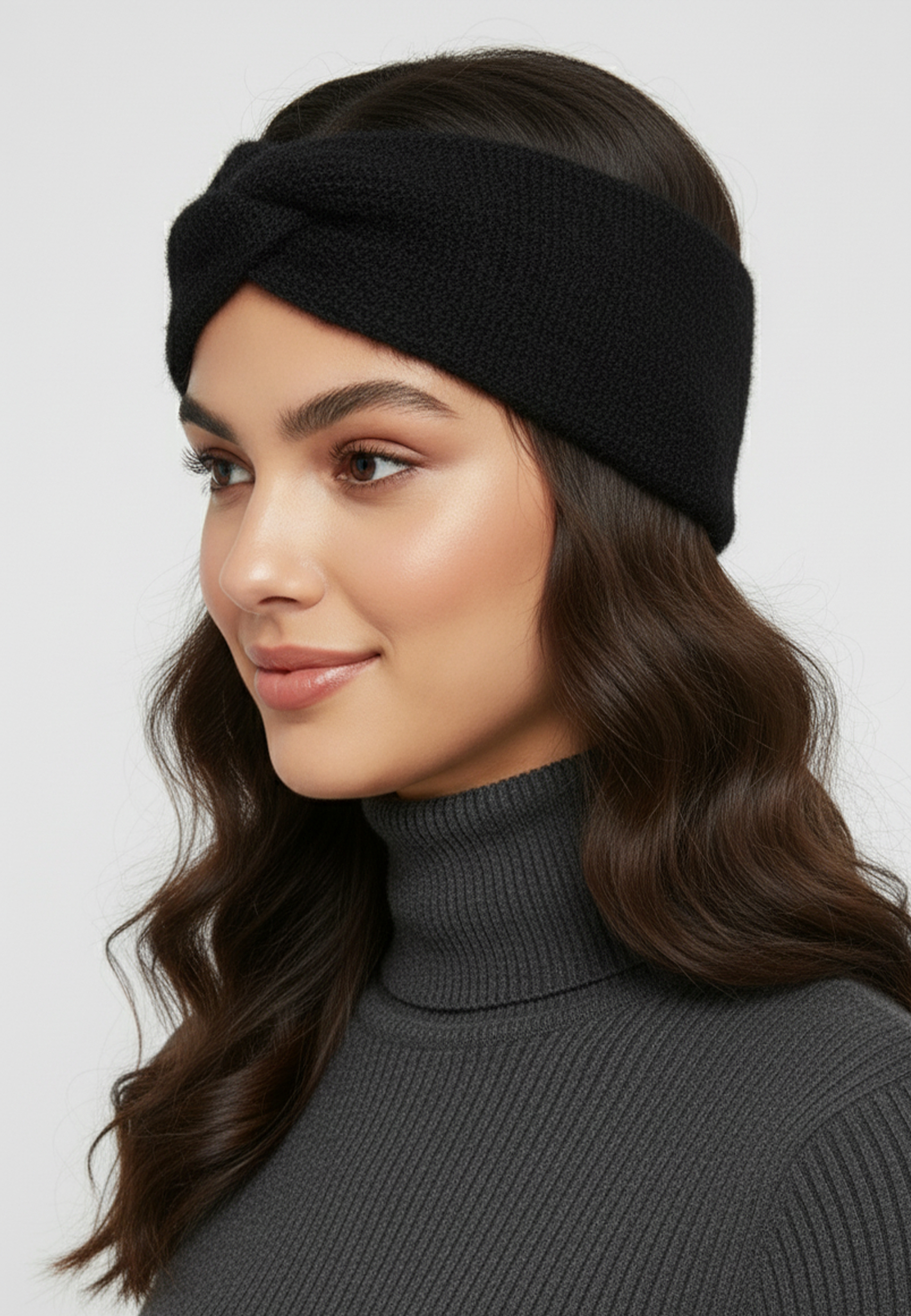 Weiches Stirnband mit modischer Knotenfront Weiches Stirnband mit modischer Knotenfront