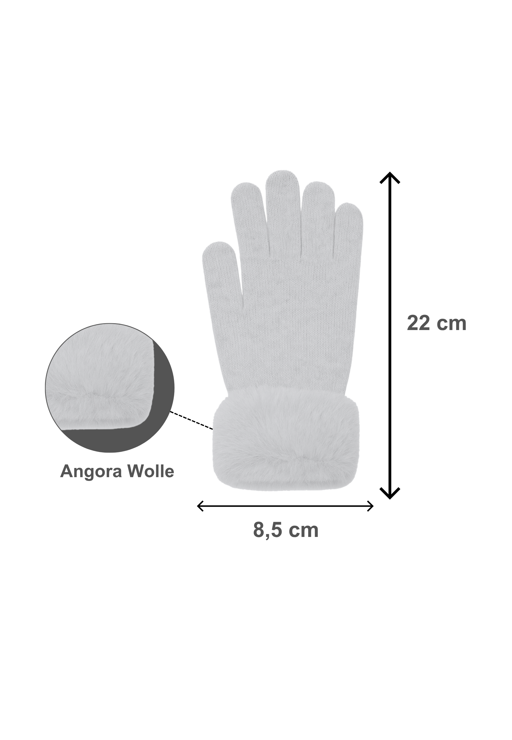 Elegante Damenhandschuhe mit Angora Flauschig Weich Elegante Damenhandschuhe mit Angora Flauschig Weich