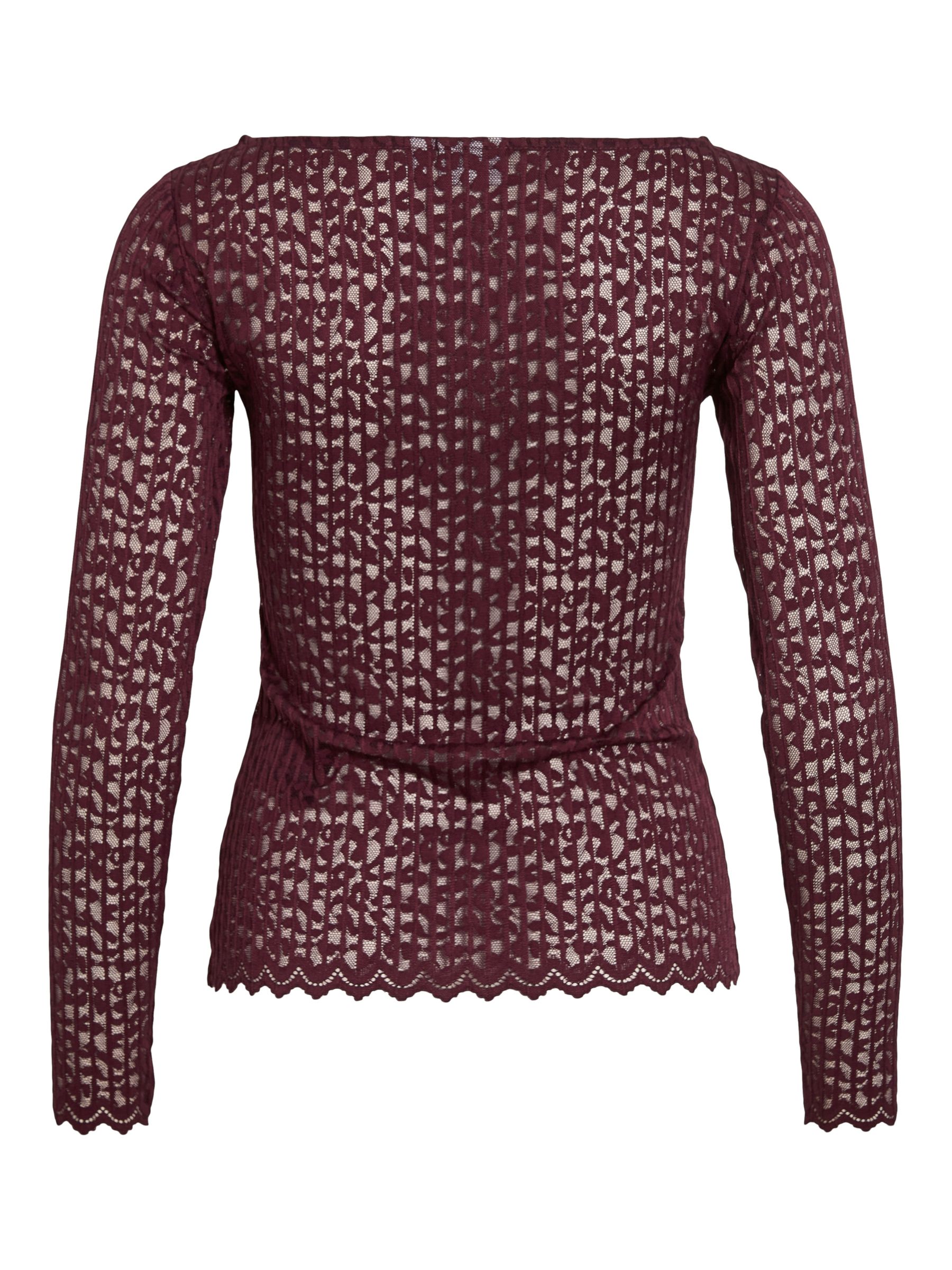 14108569_4892249_2.jpg Langarmshirt mit Spitzenmuster und welligem Saum