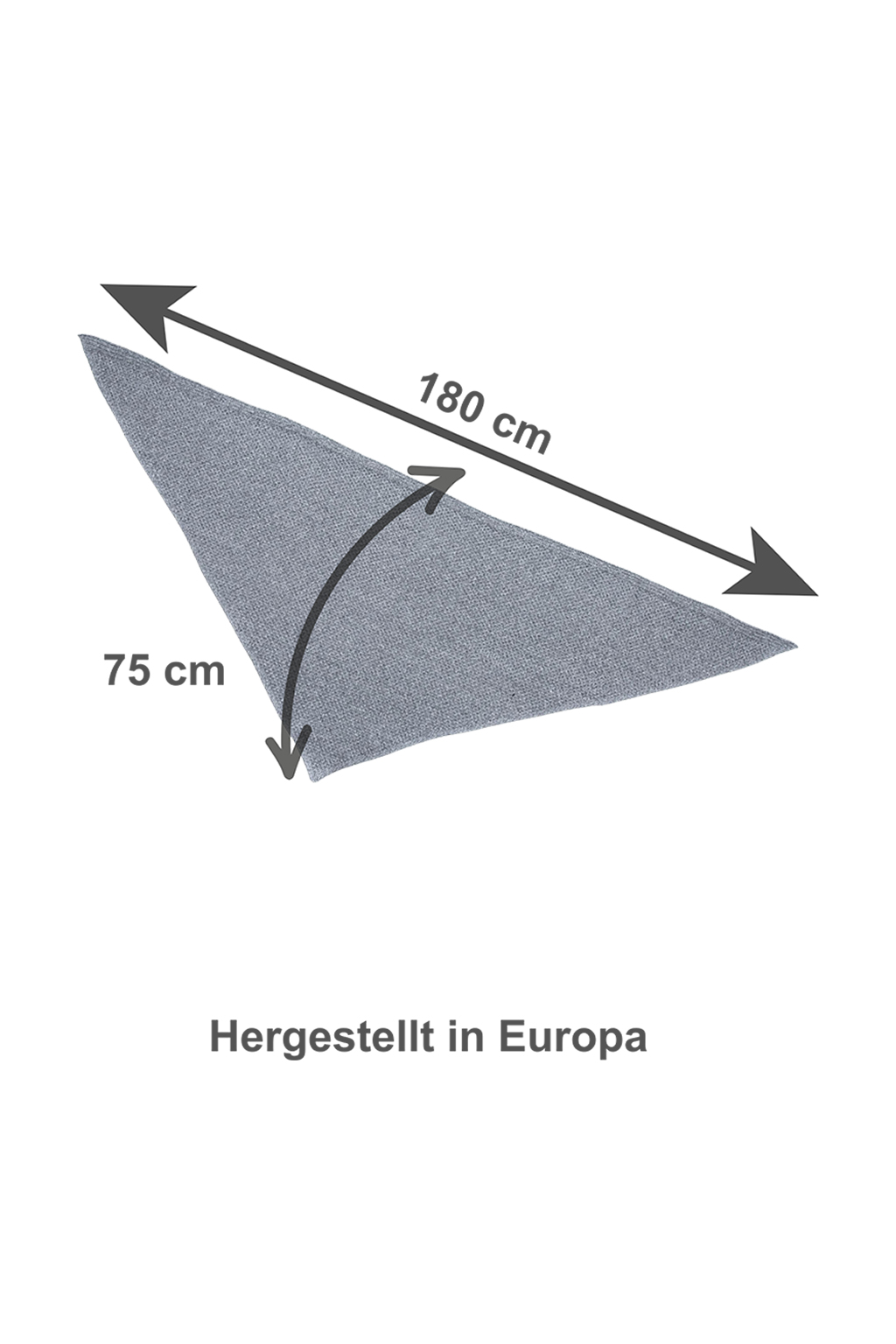 Eleganter Dreiecks-Schal Unifarben Weich und Warm Eleganter Dreiecks-Schal Unifarben Weich und Warm