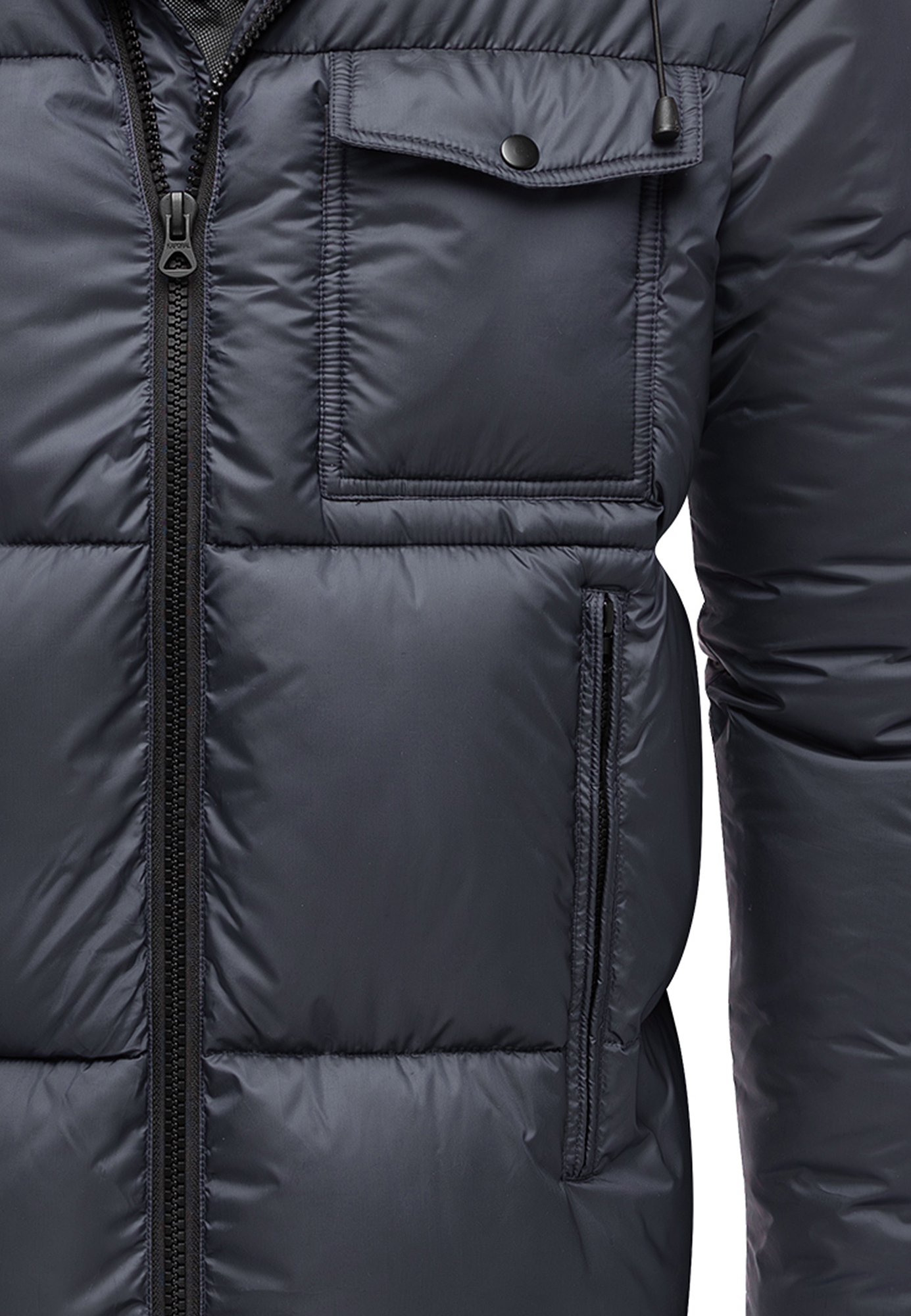 Winterjacke mit Kapuze glänzend Fleecekragen Winterjacke mit Kapuze glänzend Fleecekragen
