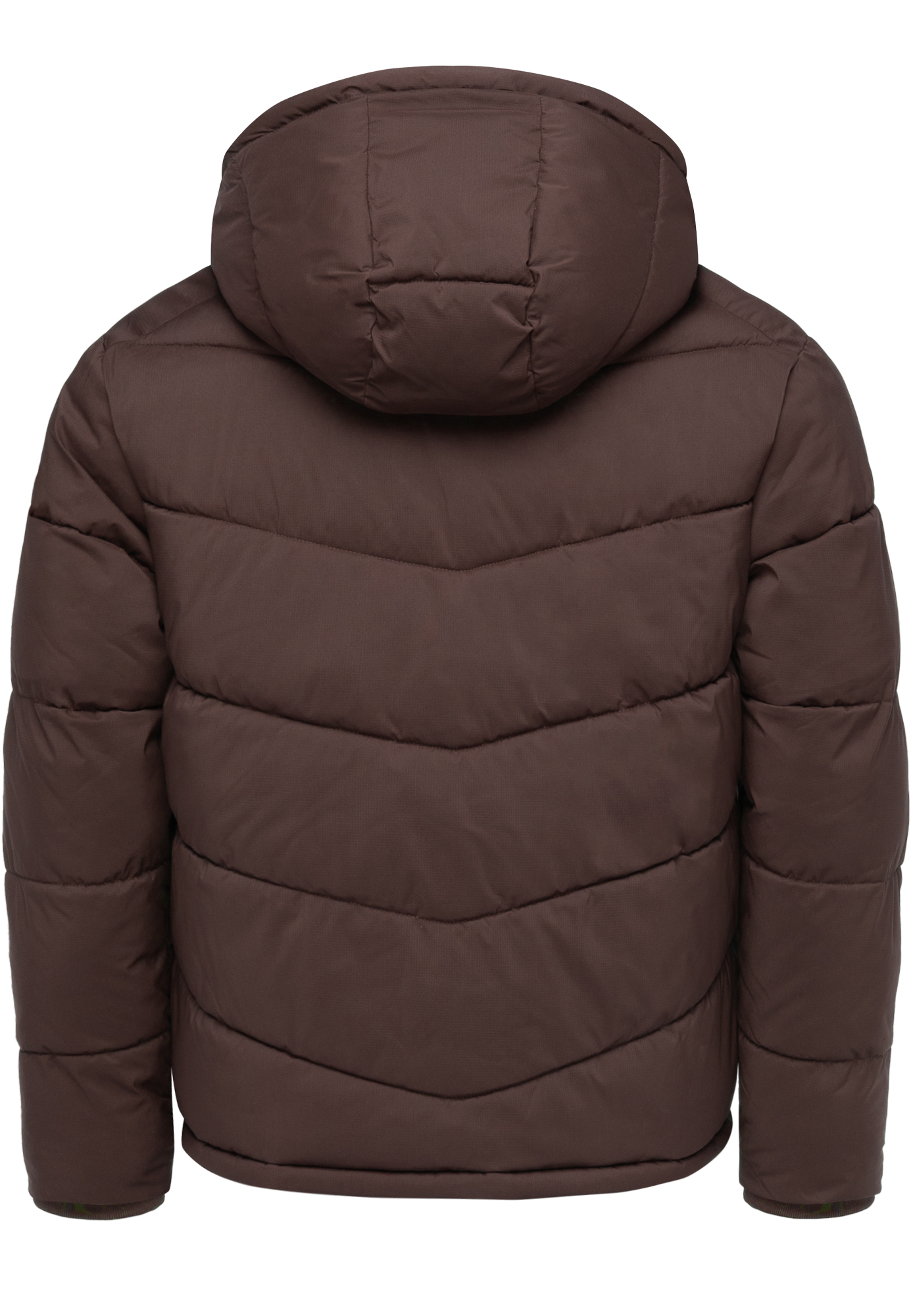 Winterjacke mit Kapuze gesteppte Form Gefüttert Warm Winterjacke mit Kapuze gesteppte Form Gefüttert Warm