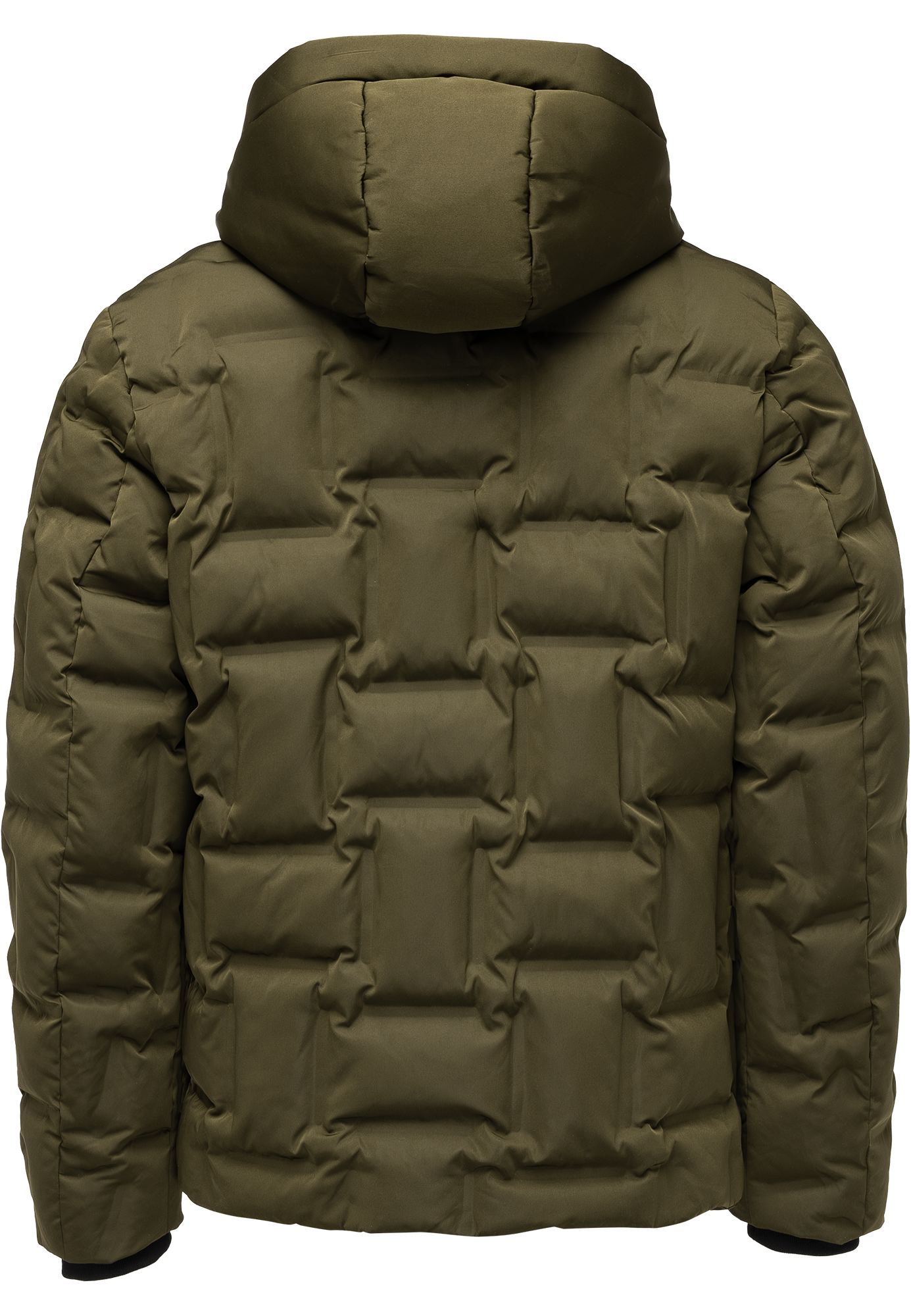 Winterjacke mit Kapuze Warm Gefüttert Steppmuster Winterjacke mit Kapuze Warm Gefüttert Steppmuster