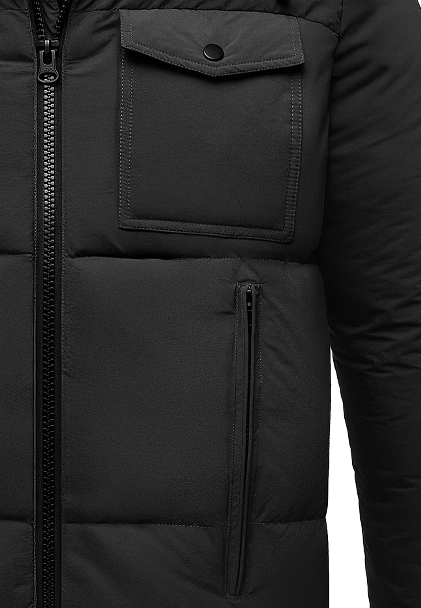 Winterjacke mit Kapuze warm gefüttert Winterjacke mit Kapuze warm gefüttert