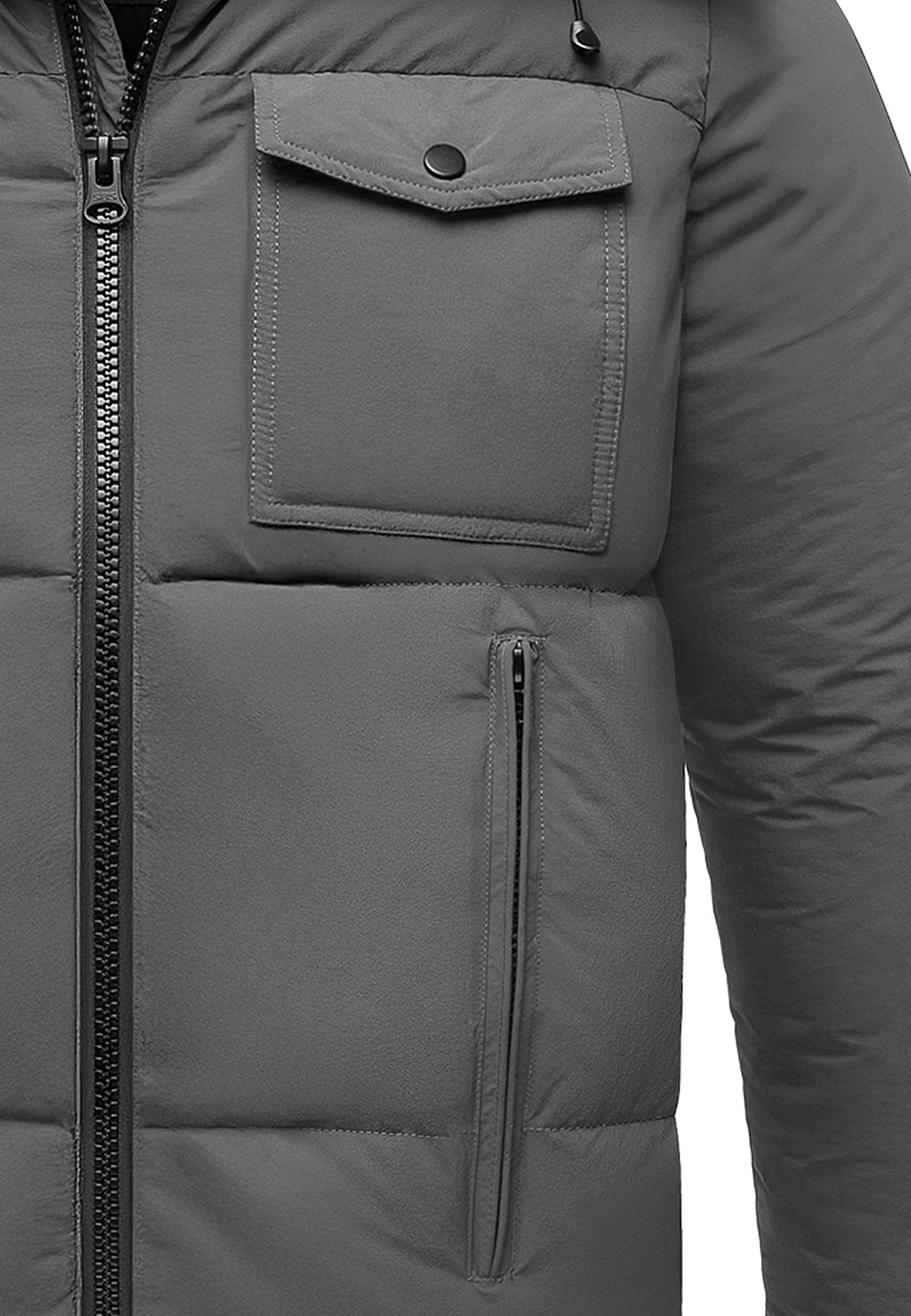 Winterjacke mit Kapuze warm gefüttert Winterjacke mit Kapuze warm gefüttert