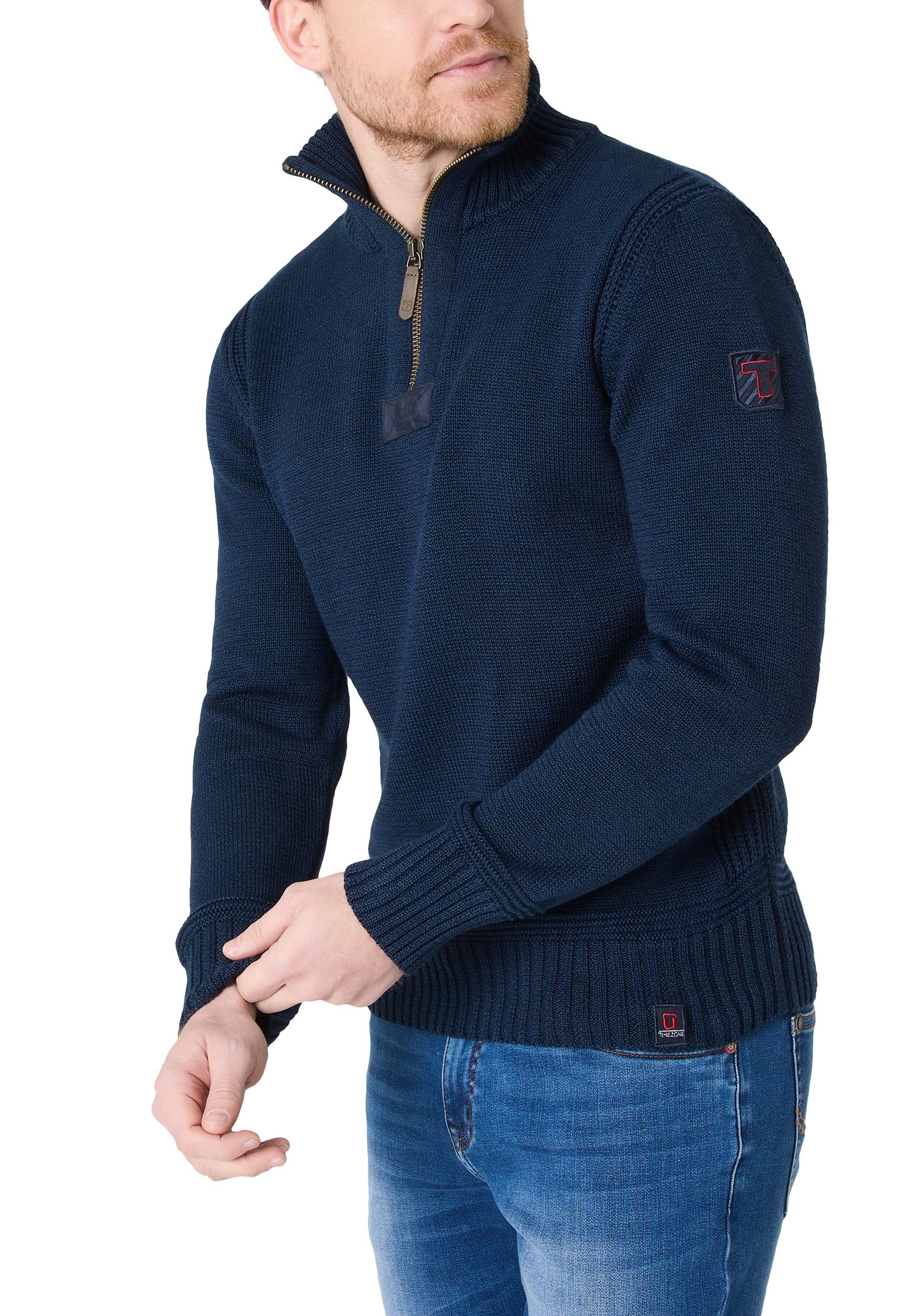 28-10233-01-9020_3111_3.jpg Rollkragen-Pullover mit Reißverschluss Ellenbogen-Patches