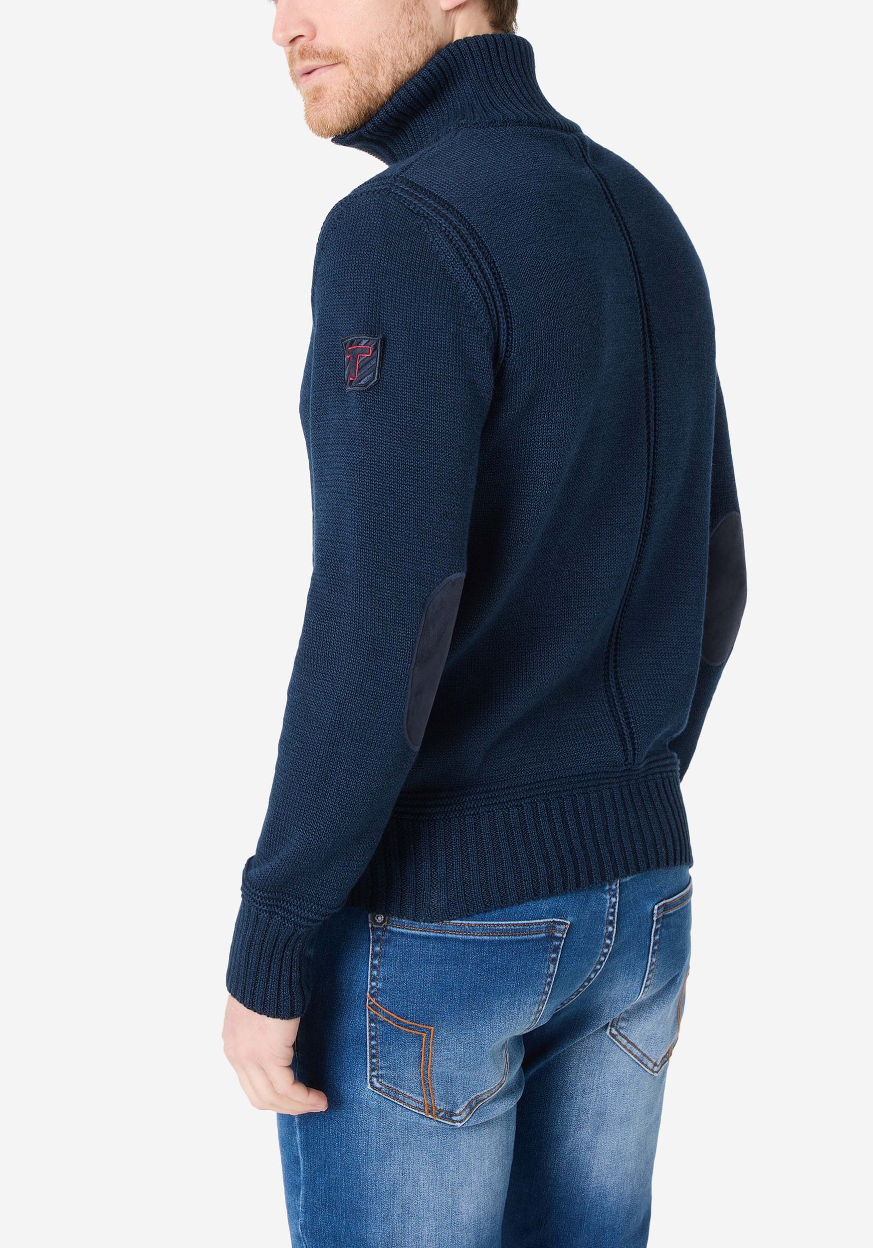 28-10233-01-9020_3111_4.jpg Rollkragen-Pullover mit Reißverschluss Ellenbogen-Patches