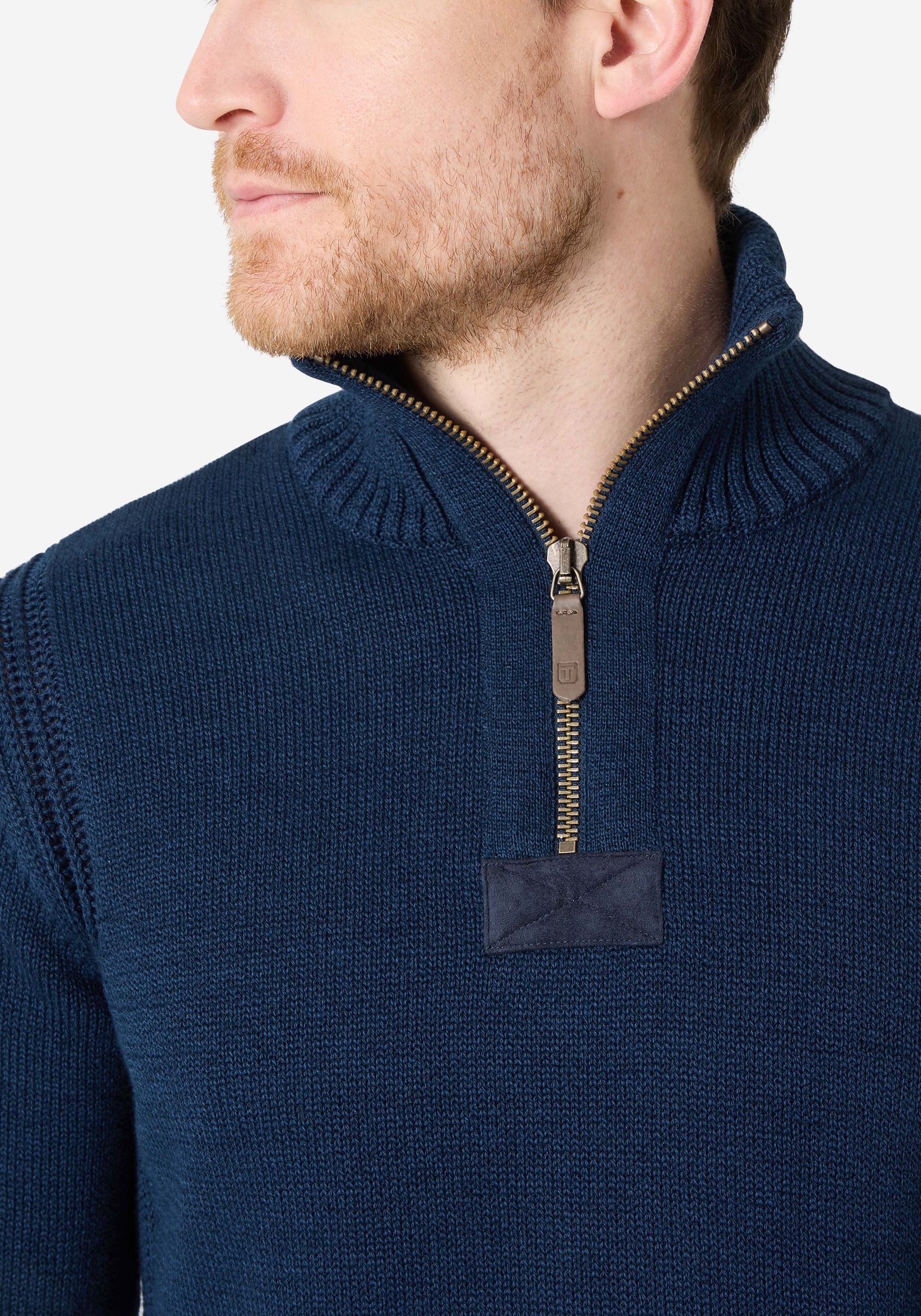 28-10233-01-9020_3111_5.jpg Rollkragen-Pullover mit Reißverschluss Ellenbogen-Patches