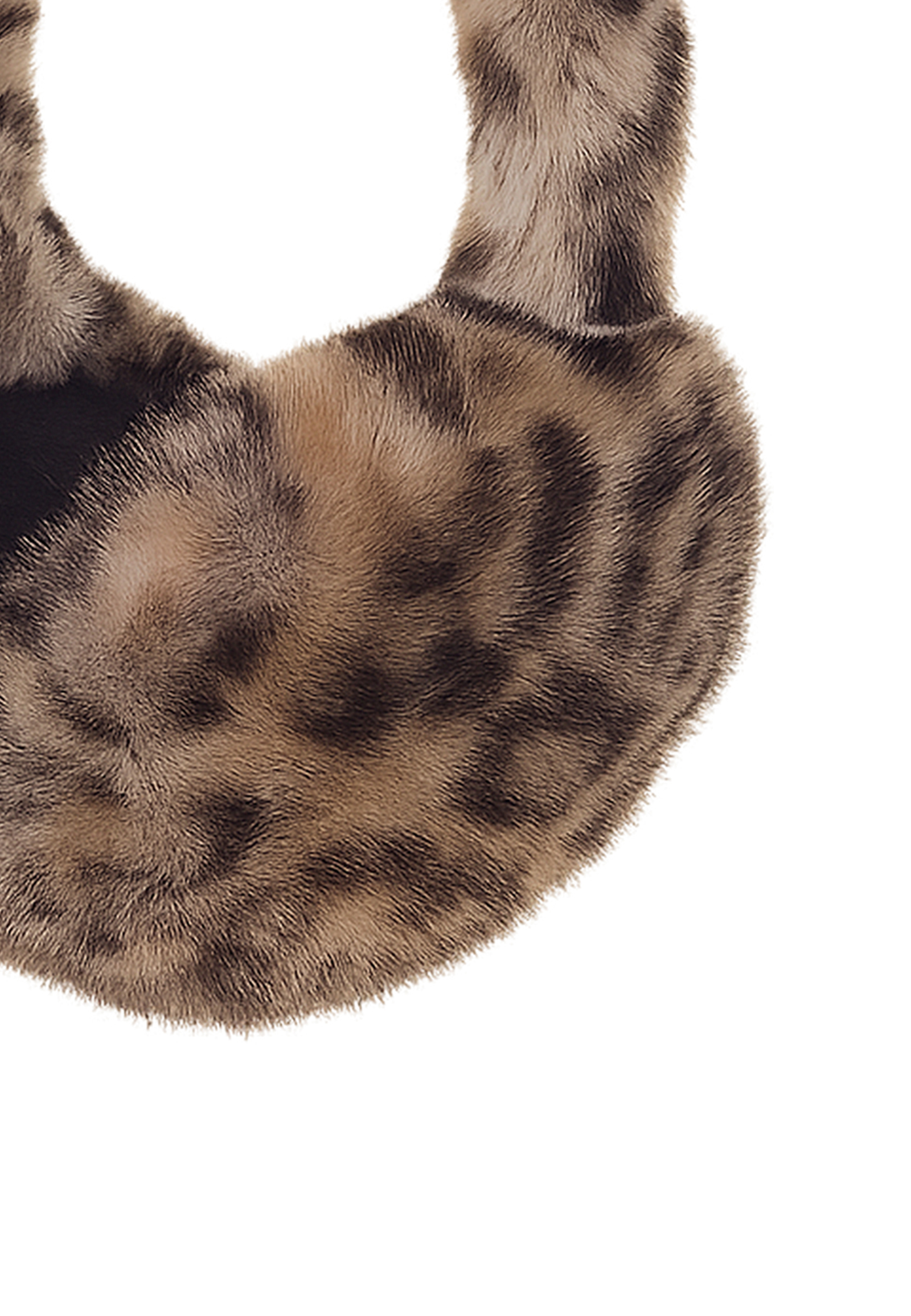 FAERA faltbare Ohrwärmer aus Kunstfell Leo Animalprint Plüsch FAERA faltbare Ohrwärmer aus Kunstfell Leo Animalprint Plüsch