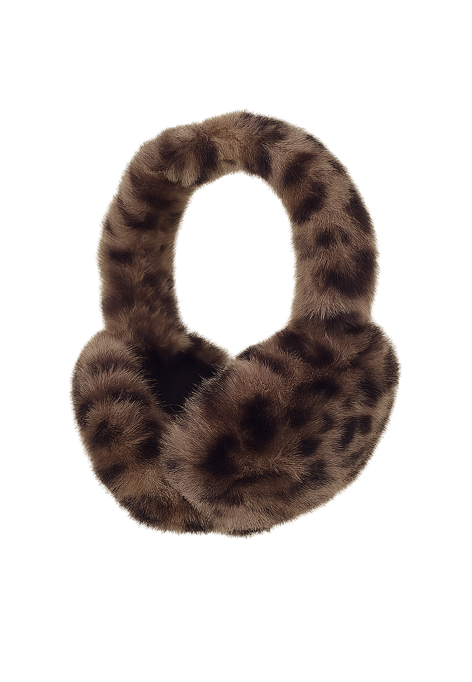 FAERA faltbare Ohrwärmer aus Kunstfell Leo Animalprint Plüsch FAERA faltbare Ohrwärmer aus Kunstfell Leo Animalprint Plüsch