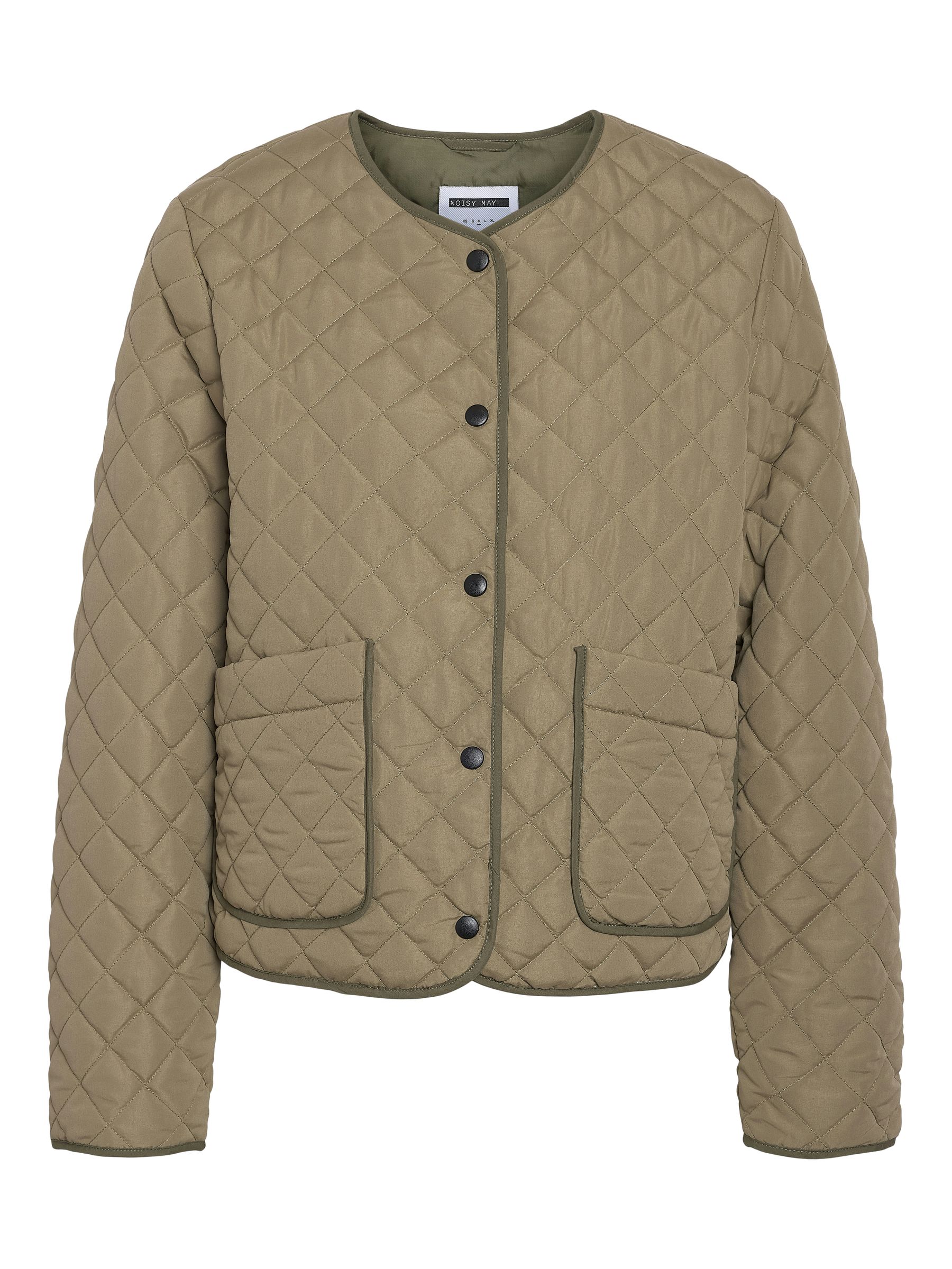 27035996_4902660.jpg Leichte Steppjacke kariert mit Druckknöpfen
