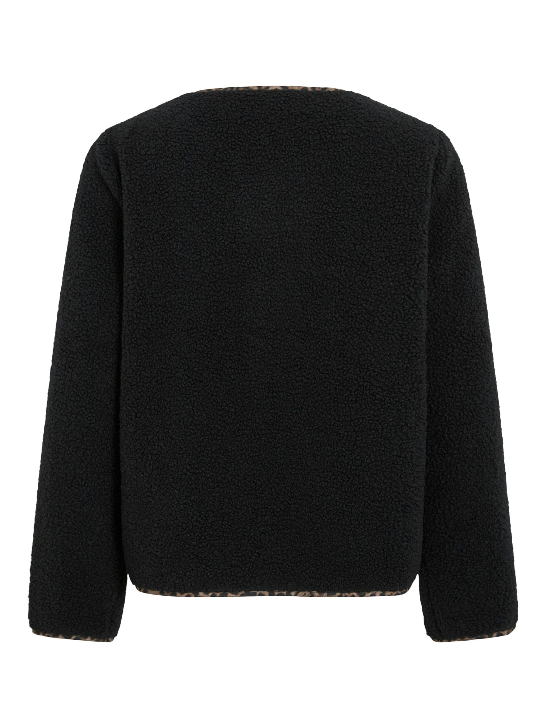 14114158_4971018_2.jpg Stilvolle Jacke mit Knopfverschluss Teddy Rundhalsausschnitt