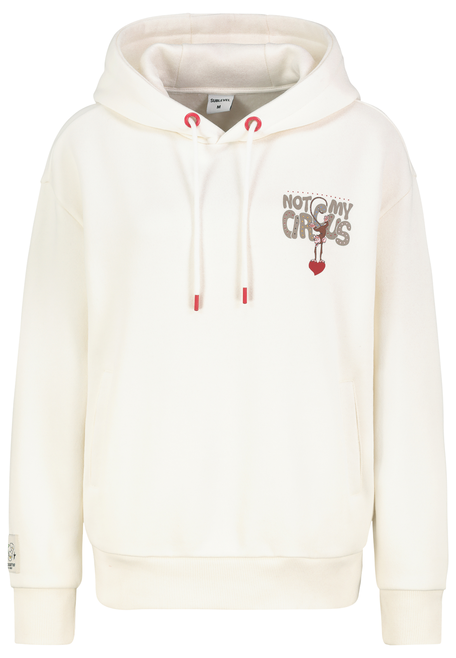 D10600BI02420R_22000_V.jpg Lässiger Hoodie mit Motiv-Print und humorvollem Slogan