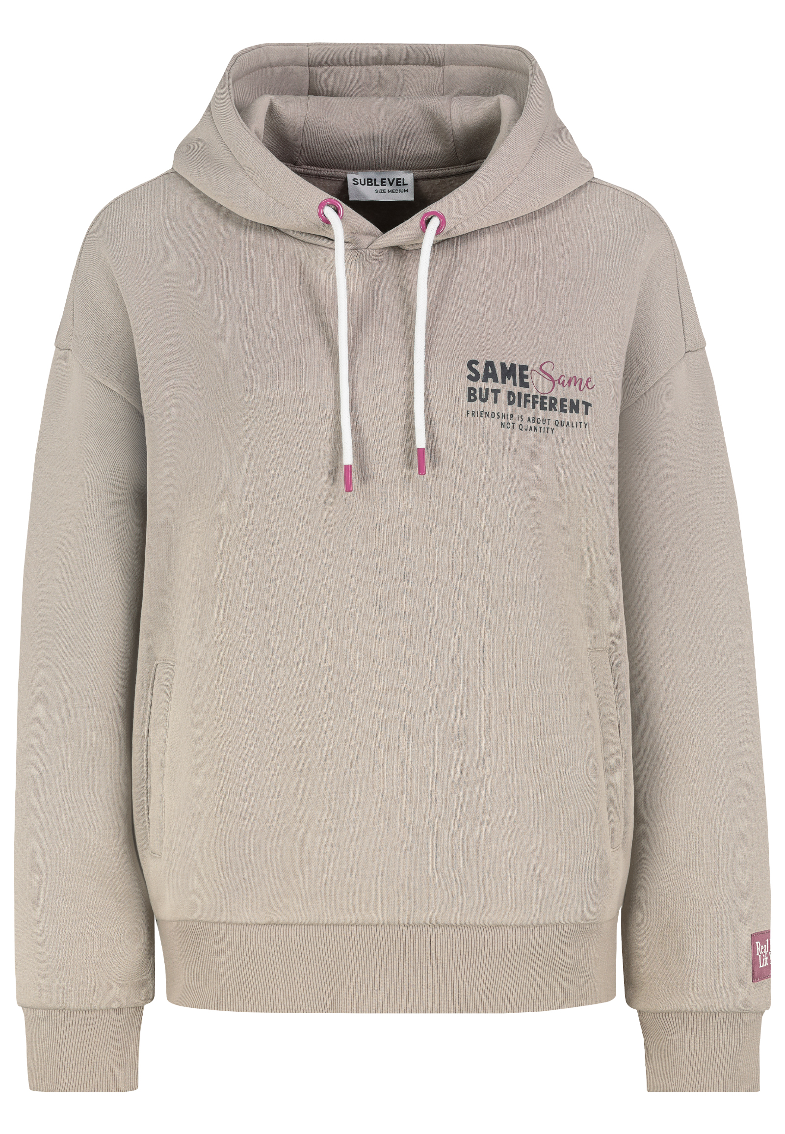 D10600BI02420T_20400_V.jpg Lässiger Hoodie mit Motiv-Print und humorvollem Slogan