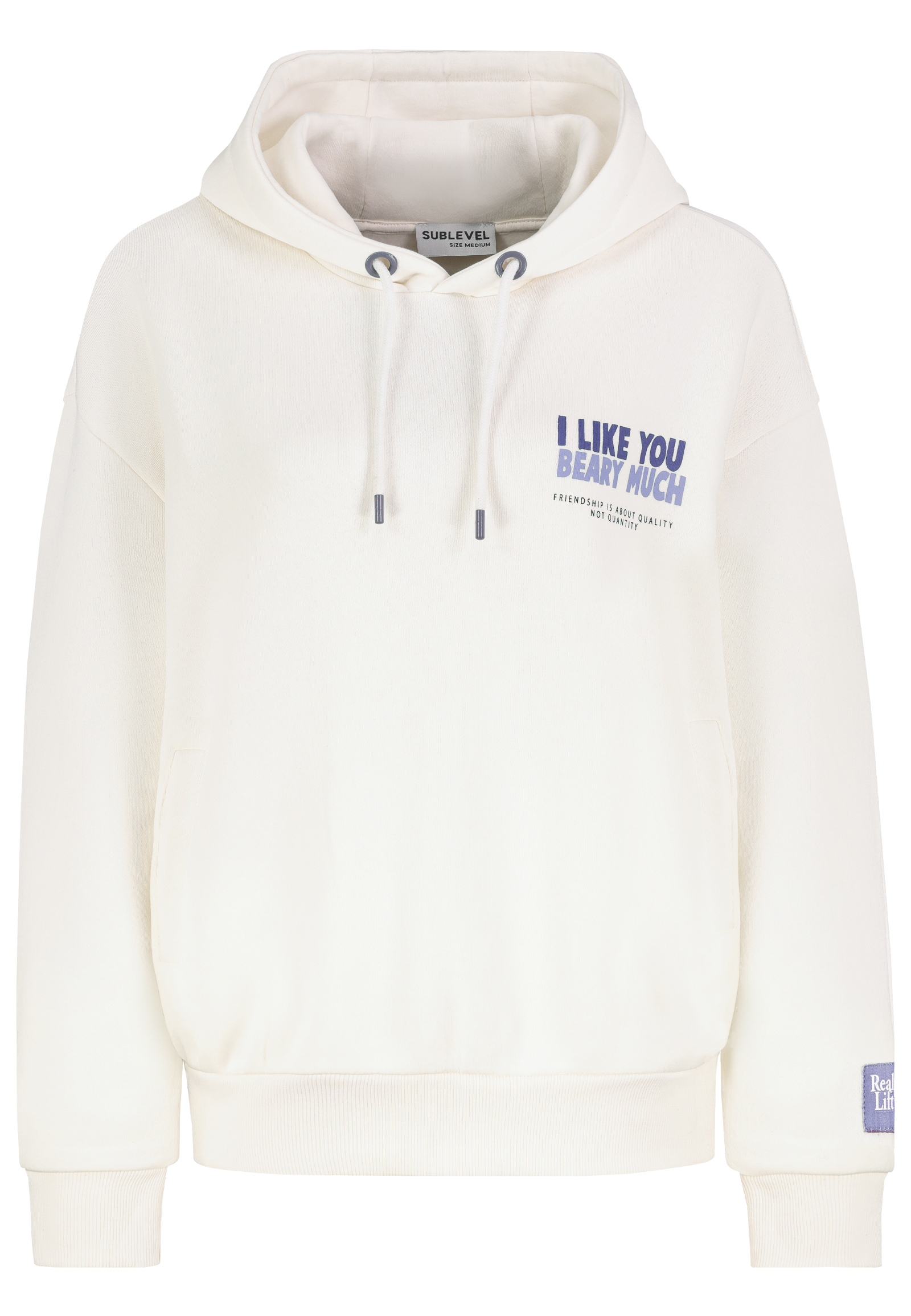 D10600BI02420T_22000_V.jpg Lässiger Hoodie mit Motiv-Print und humorvollem Slogan