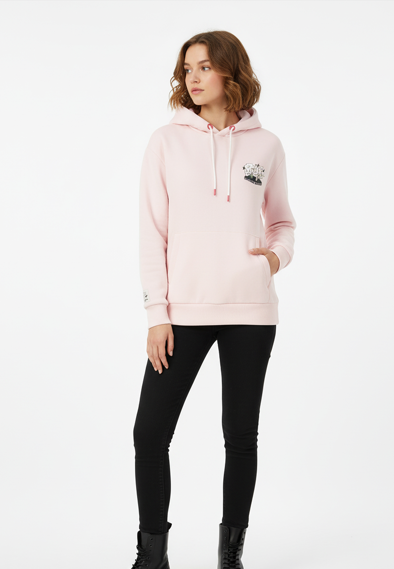 Lässiger Hoodie mit Motiv-Print und humorvollem Slogan Lässiger Hoodie mit Motiv-Print und humorvollem Slogan