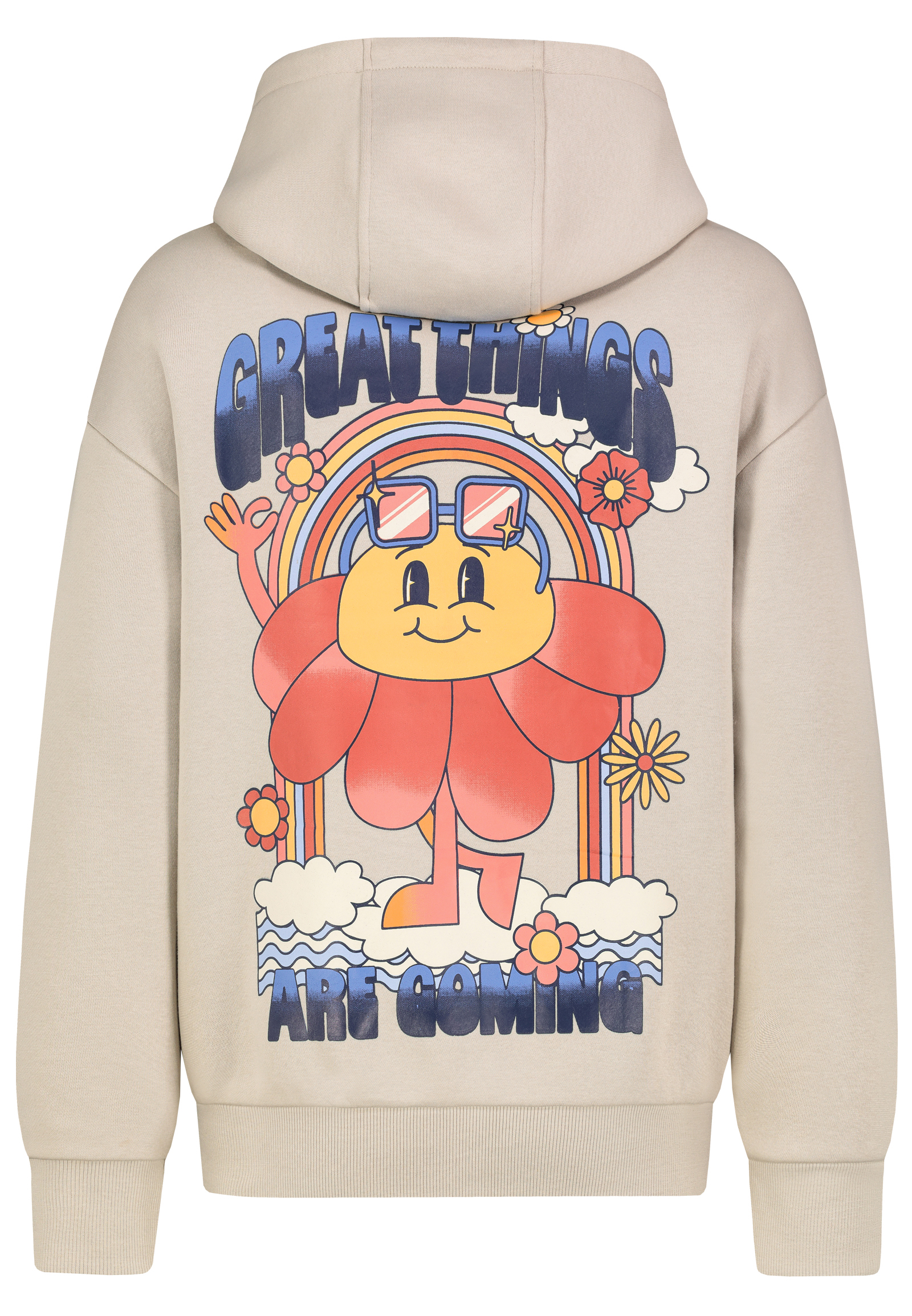 Hoodie mit Positive-Print und Kapuze lustiges Design Hoodie mit Positive-Print und Kapuze lustiges Design