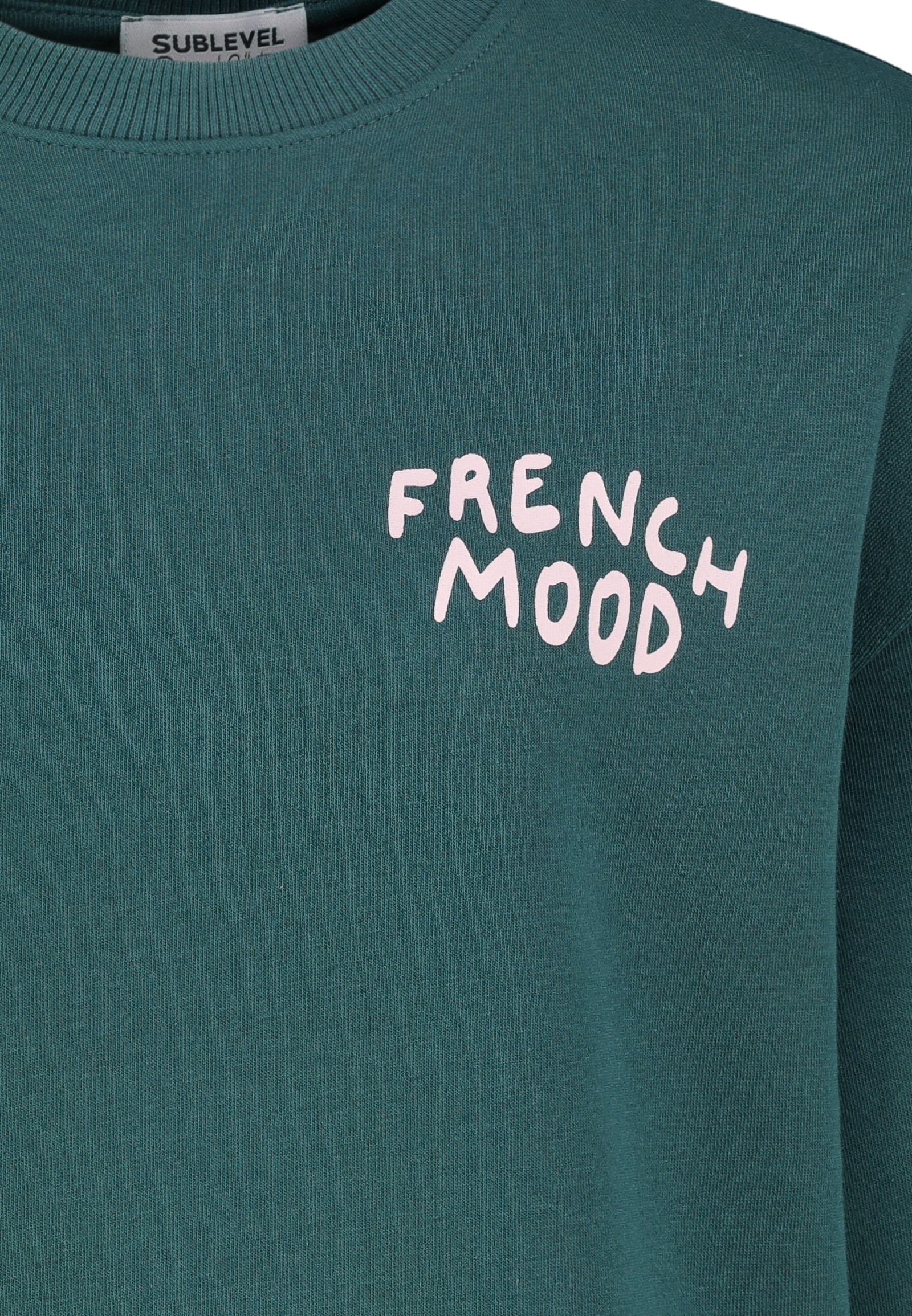 Sweatshirt mit modernen Prints Dropped Shoulder Sweatshirt mit modernen Prints Dropped Shoulder